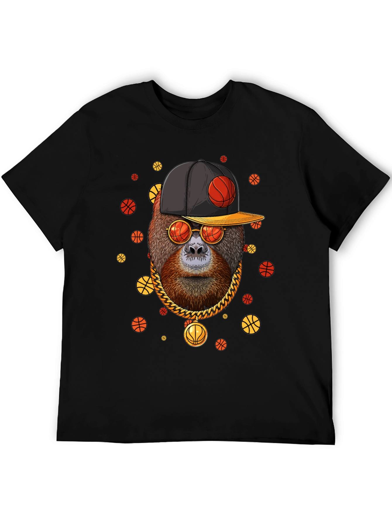 Cool Orangutan Basketball T-Shirt
