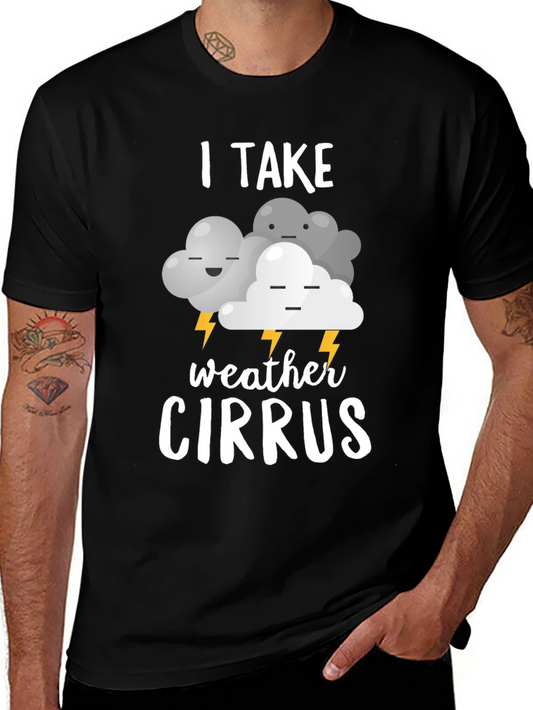 Funny Weather Cirrus Graphic T-Shirt