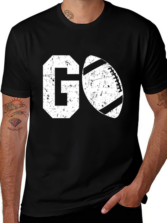 Go Football Graphic T-Shirt - Black