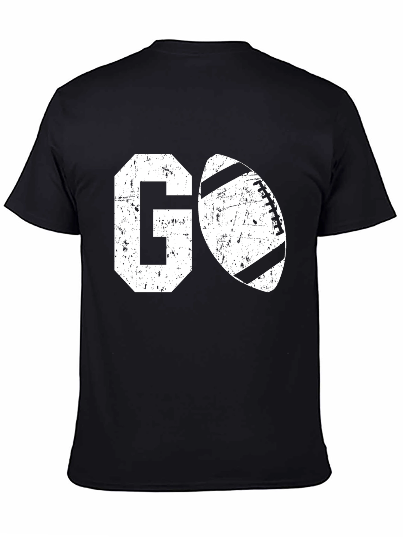 Go Football Graphic T-Shirt - Black