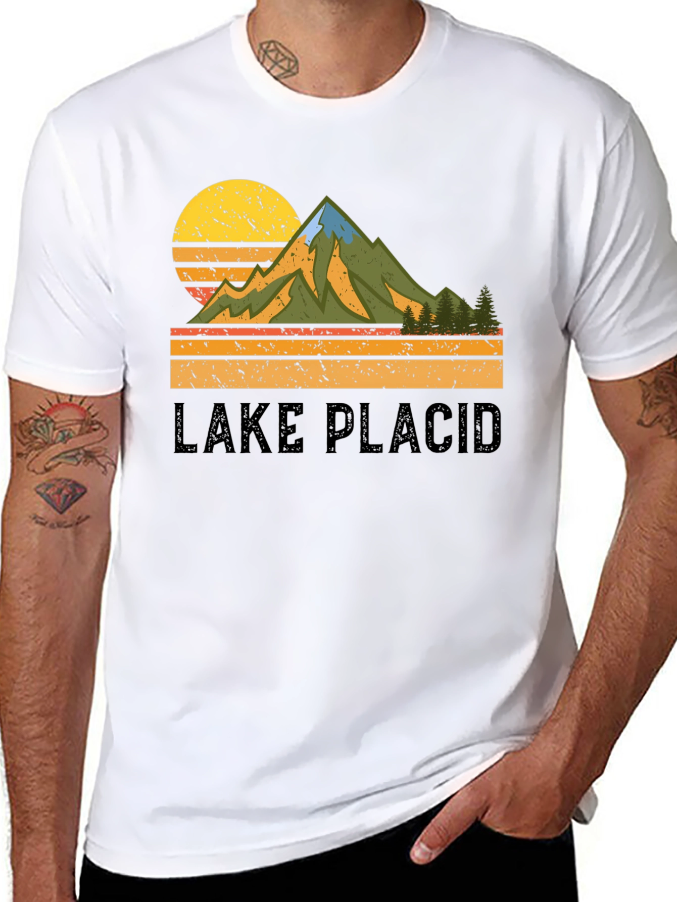 Lake Placid Retro Graphic T-Shirt