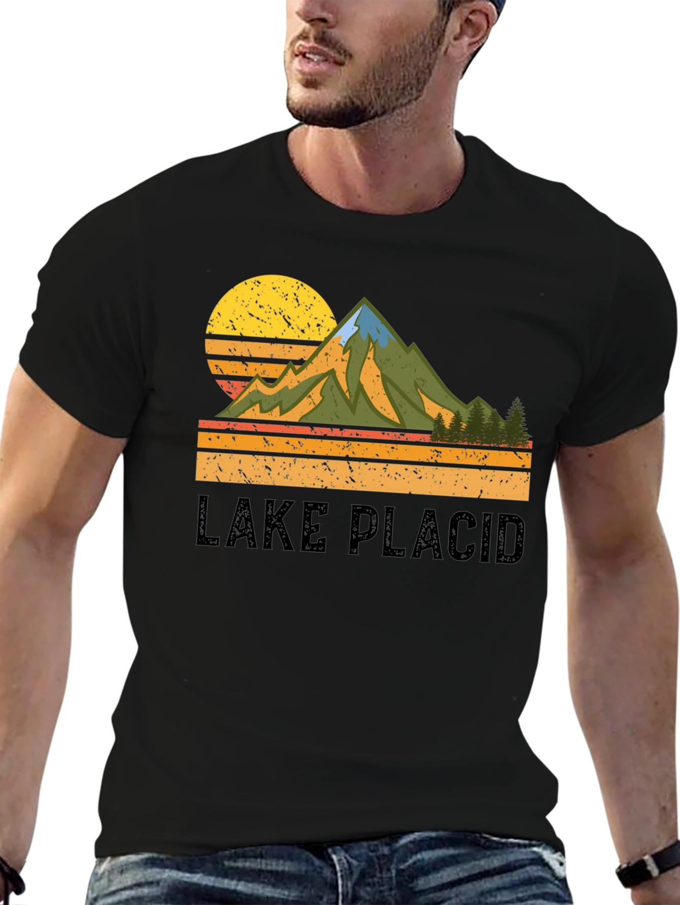 Lake Placid Retro Graphic T-Shirt
