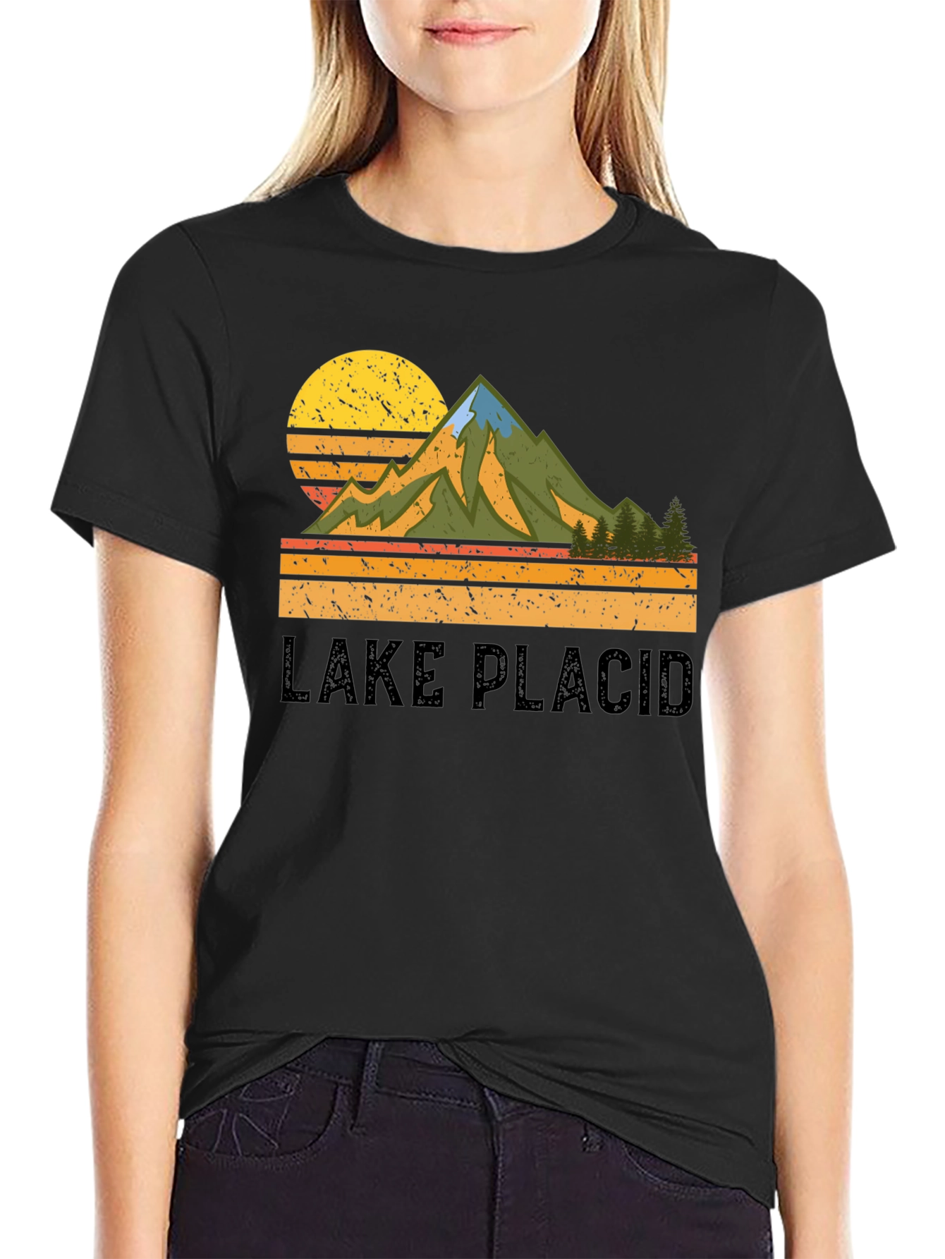 Lake Placid Retro Graphic T-Shirt