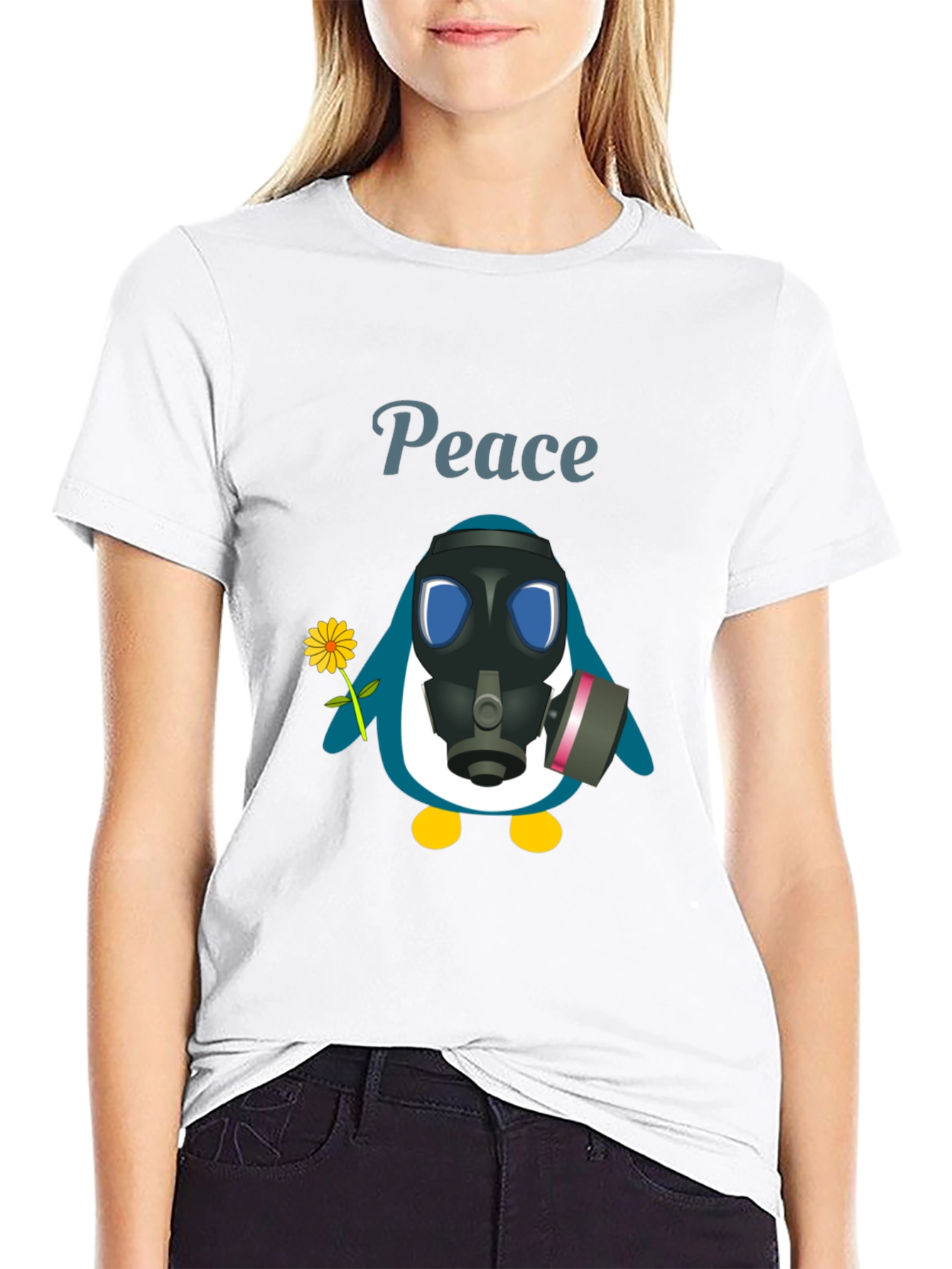 Peace Penguin Graphic Tee