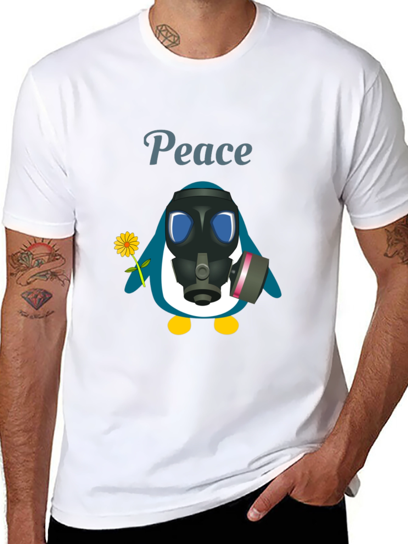 Peace Penguin Graphic Tee
