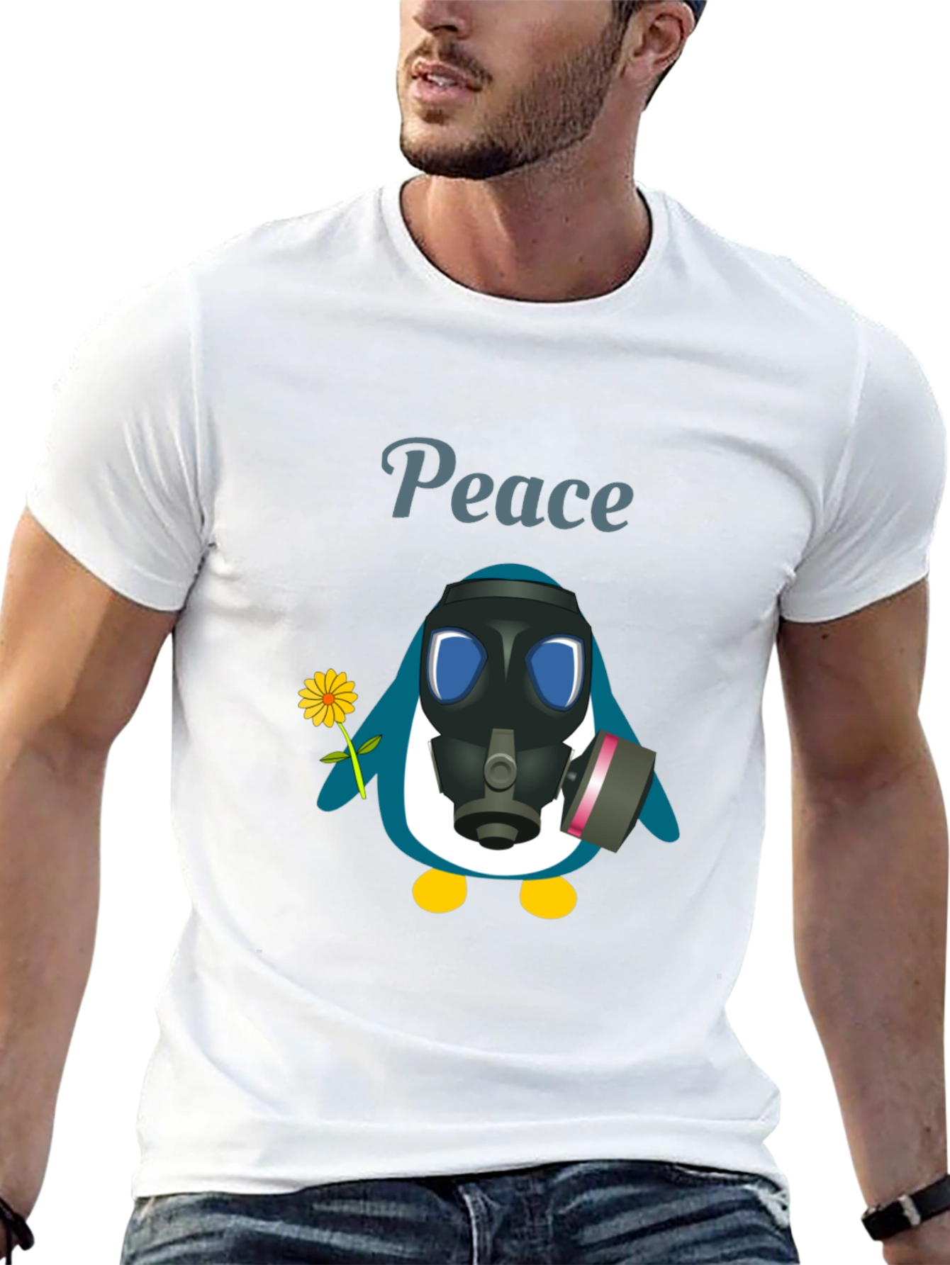 Peace Penguin Graphic Tee