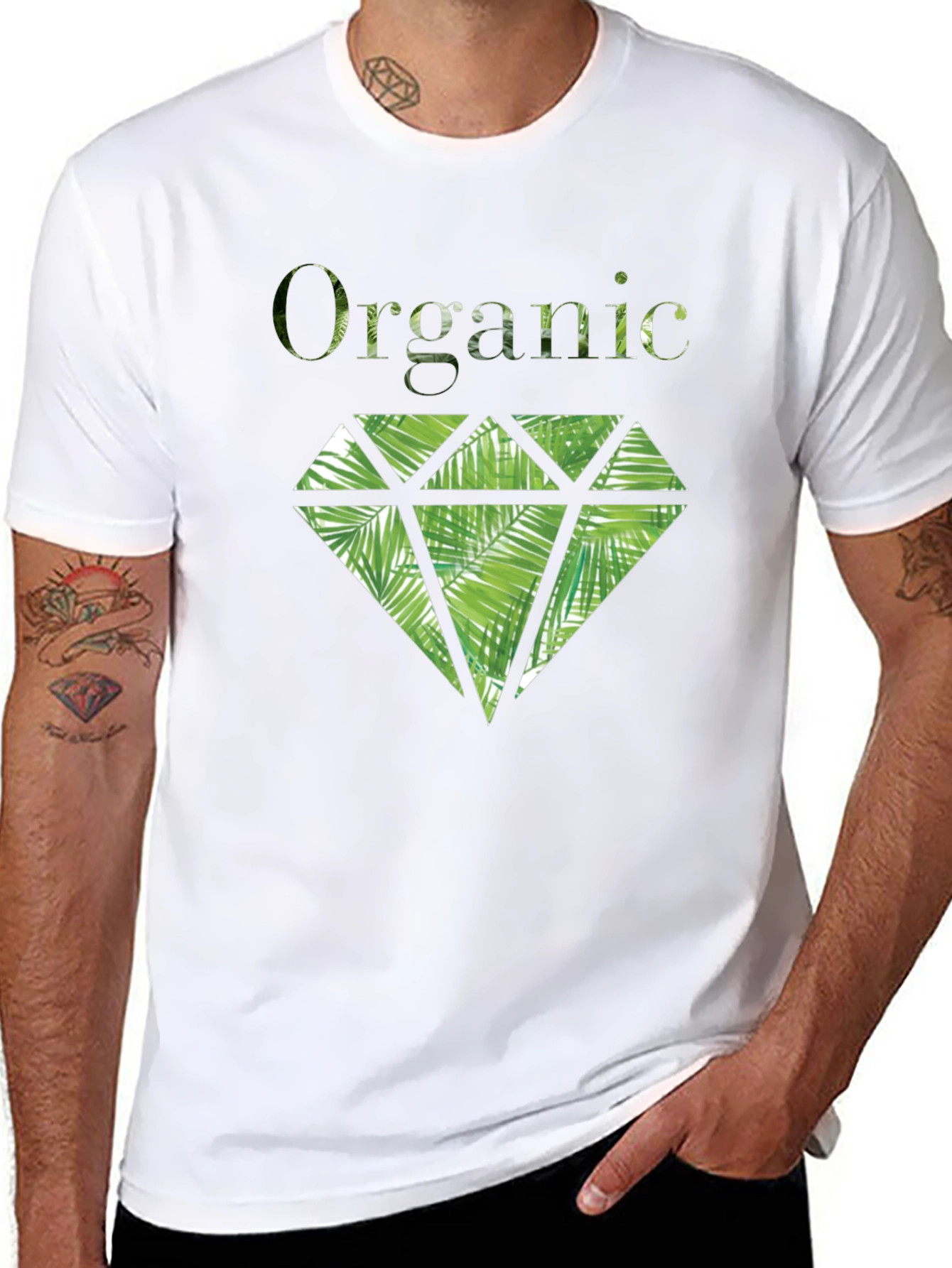Organic Diamond Graphic T-Shirt