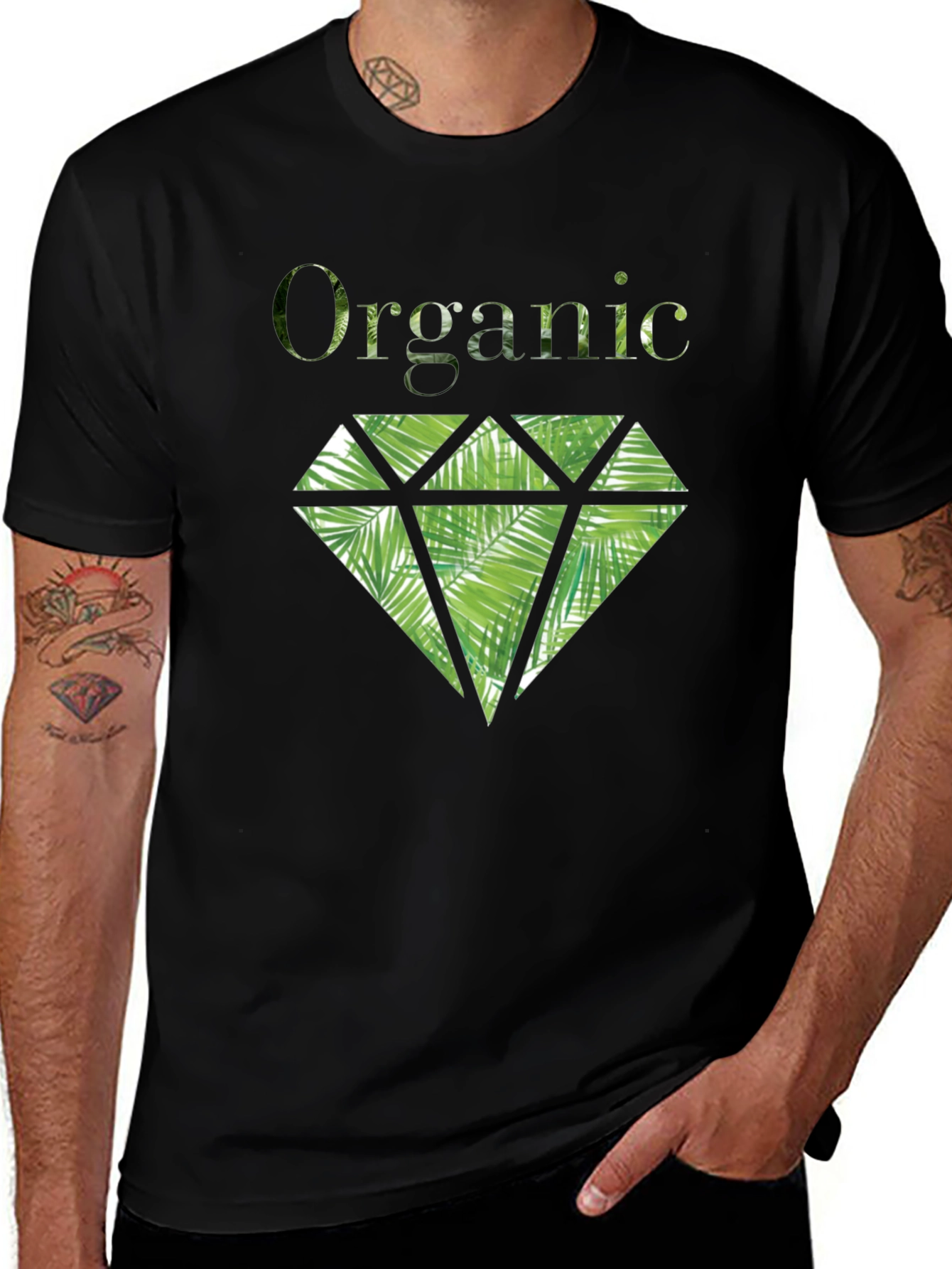 Organic Diamond Graphic T-Shirt