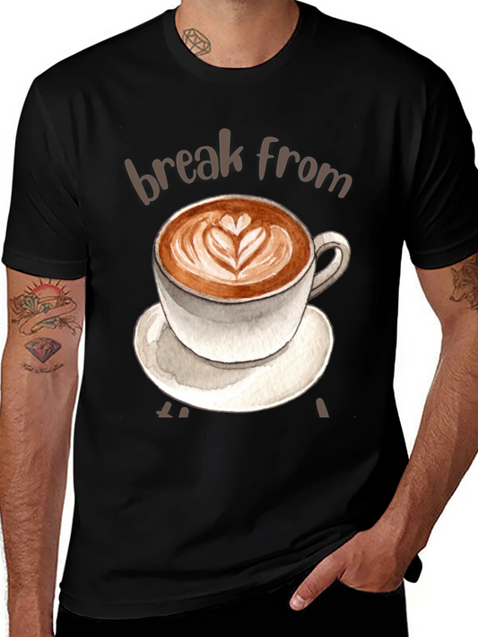 Coffee Break T-Shirt - Latte Art Tee
