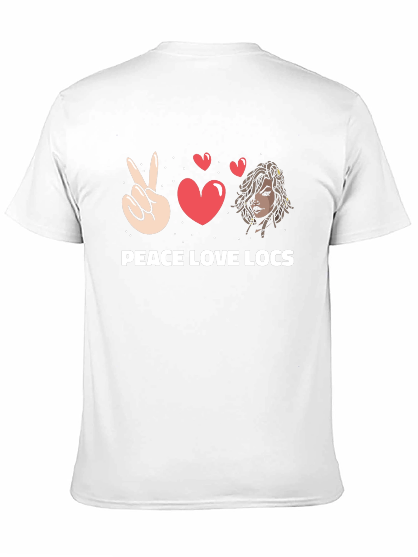Peace Love Locs Graphic Tee - Black