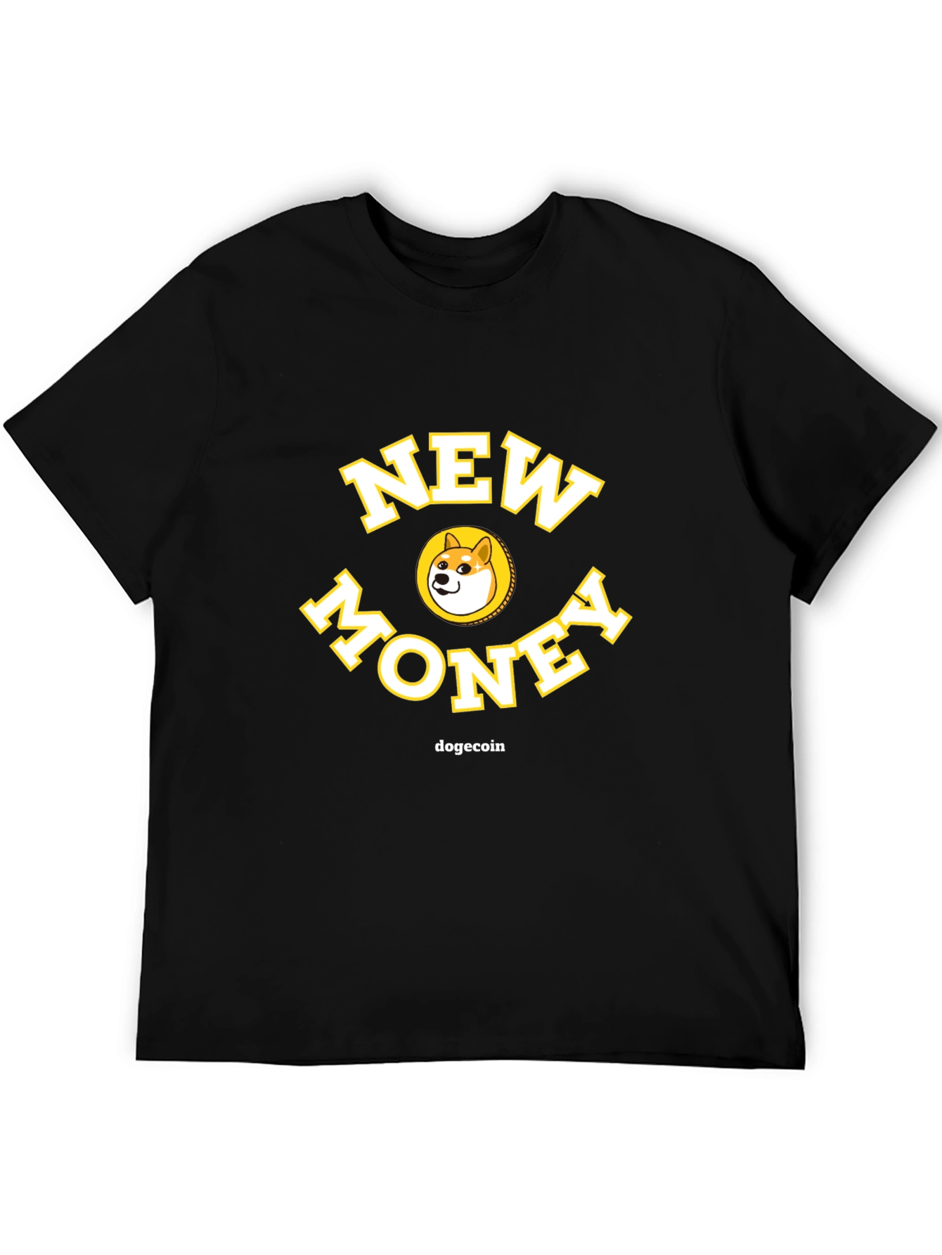 New Money Dogecoin Graphic T-Shirt