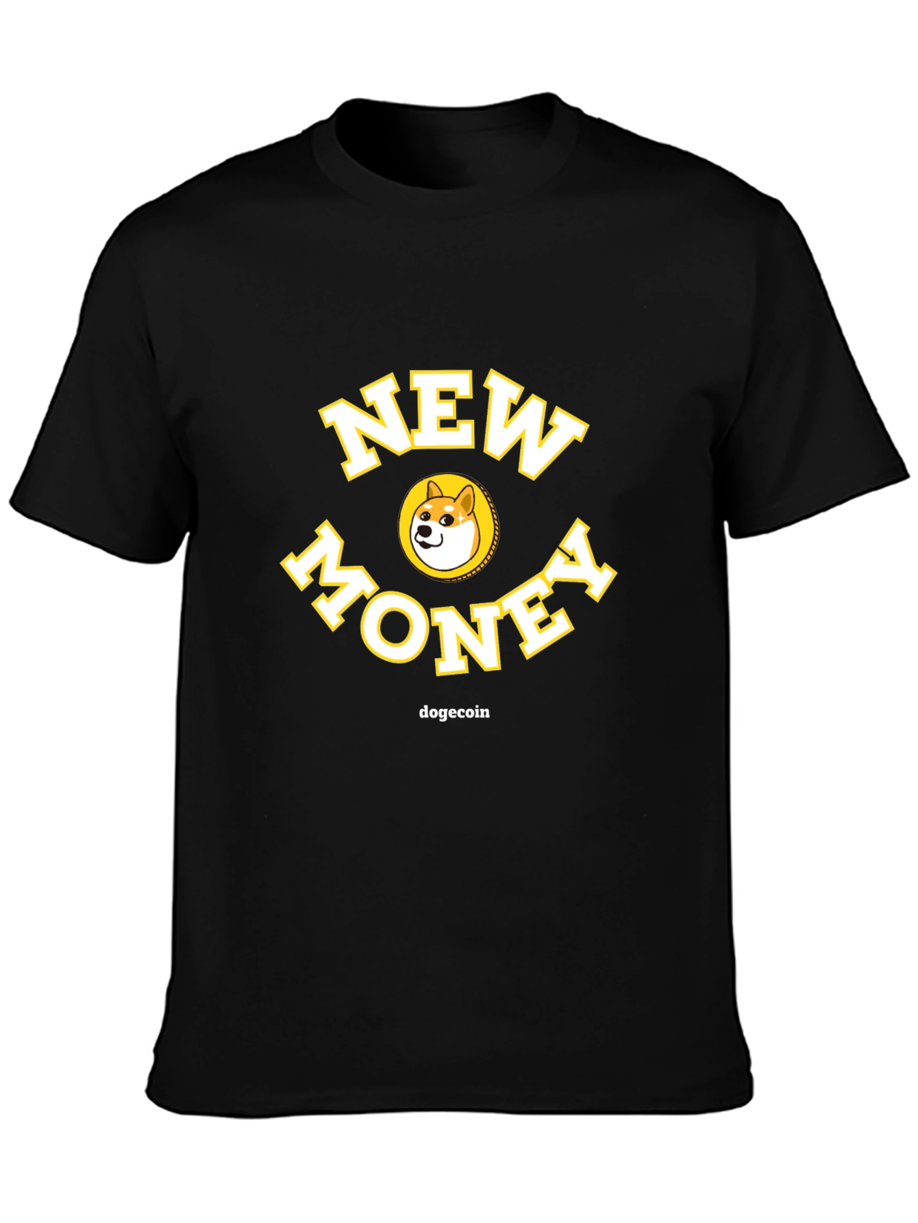 New Money Dogecoin Graphic T-Shirt
