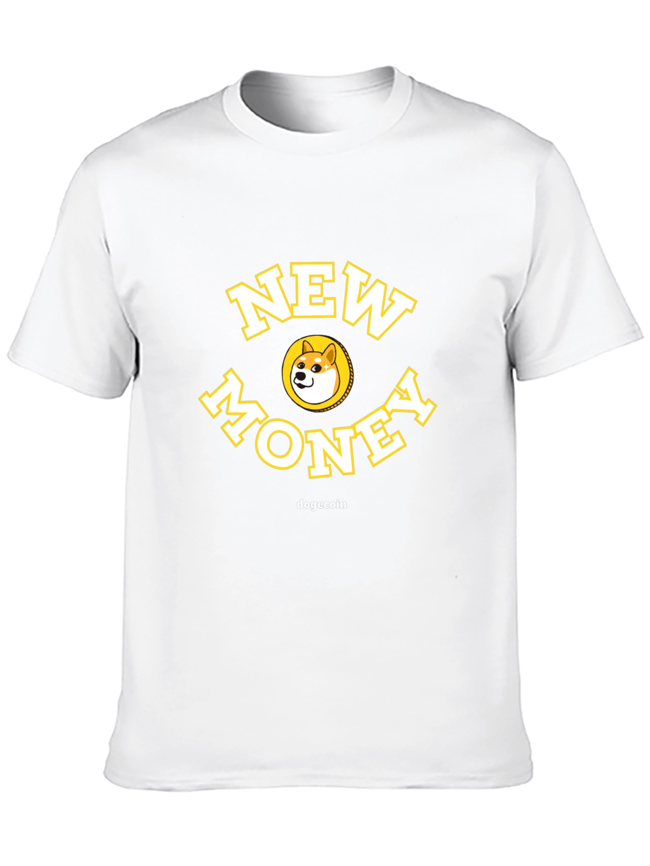 New Money Dogecoin Graphic T-Shirt