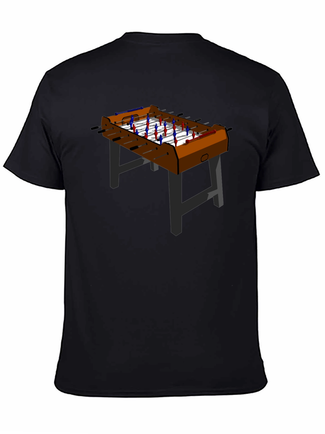 Foosball Table Graphic T-Shirt - Black