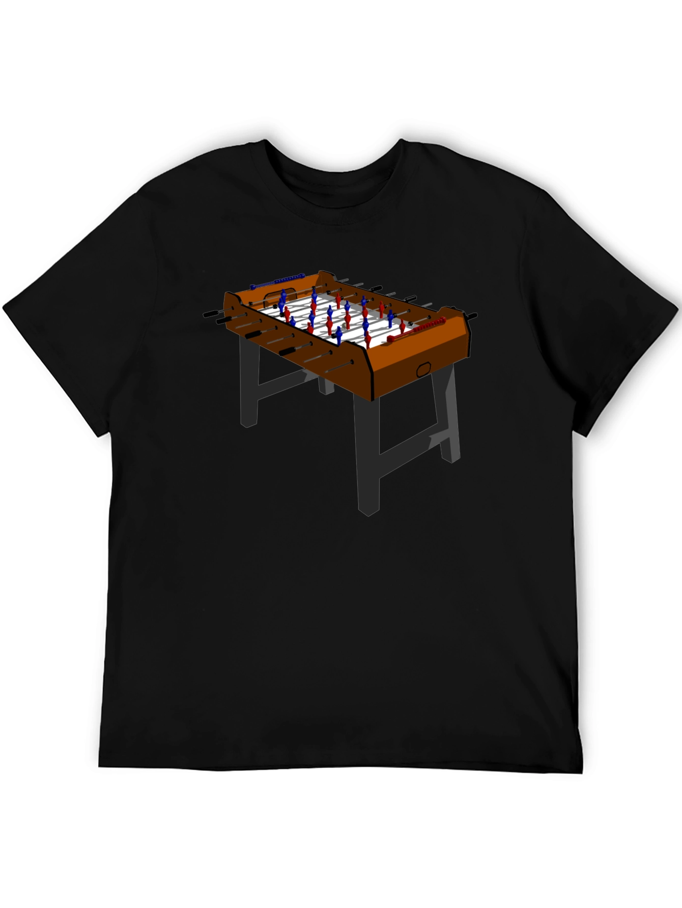 Foosball Table Graphic T-Shirt - Black