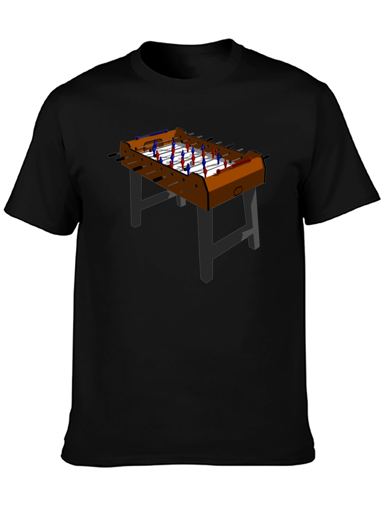 Foosball Table Graphic T-Shirt - Black