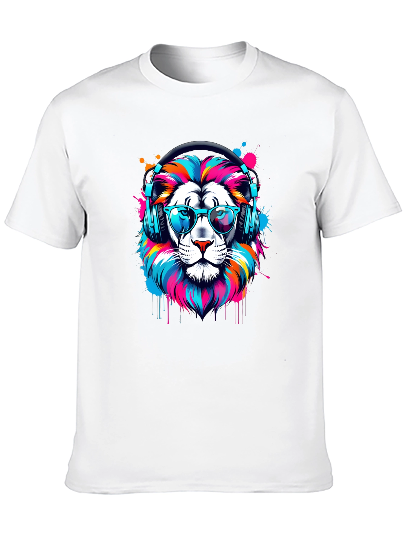 Cool Lion Graphic Tee - Black