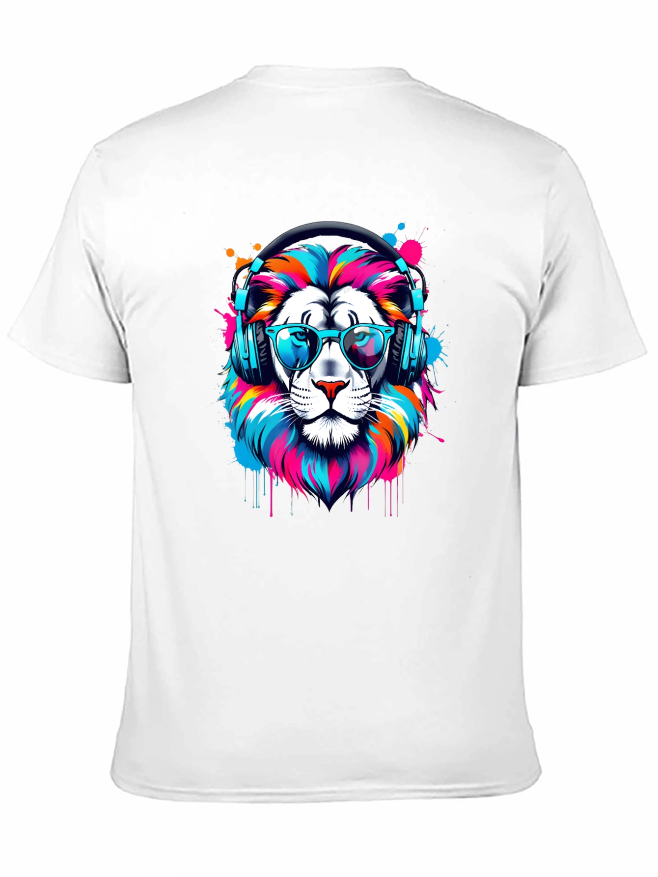 Cool Lion Graphic Tee - Black