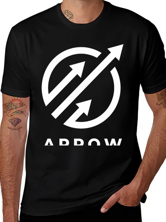 Arrow Graphic T-Shirt - Black - Casual Wear