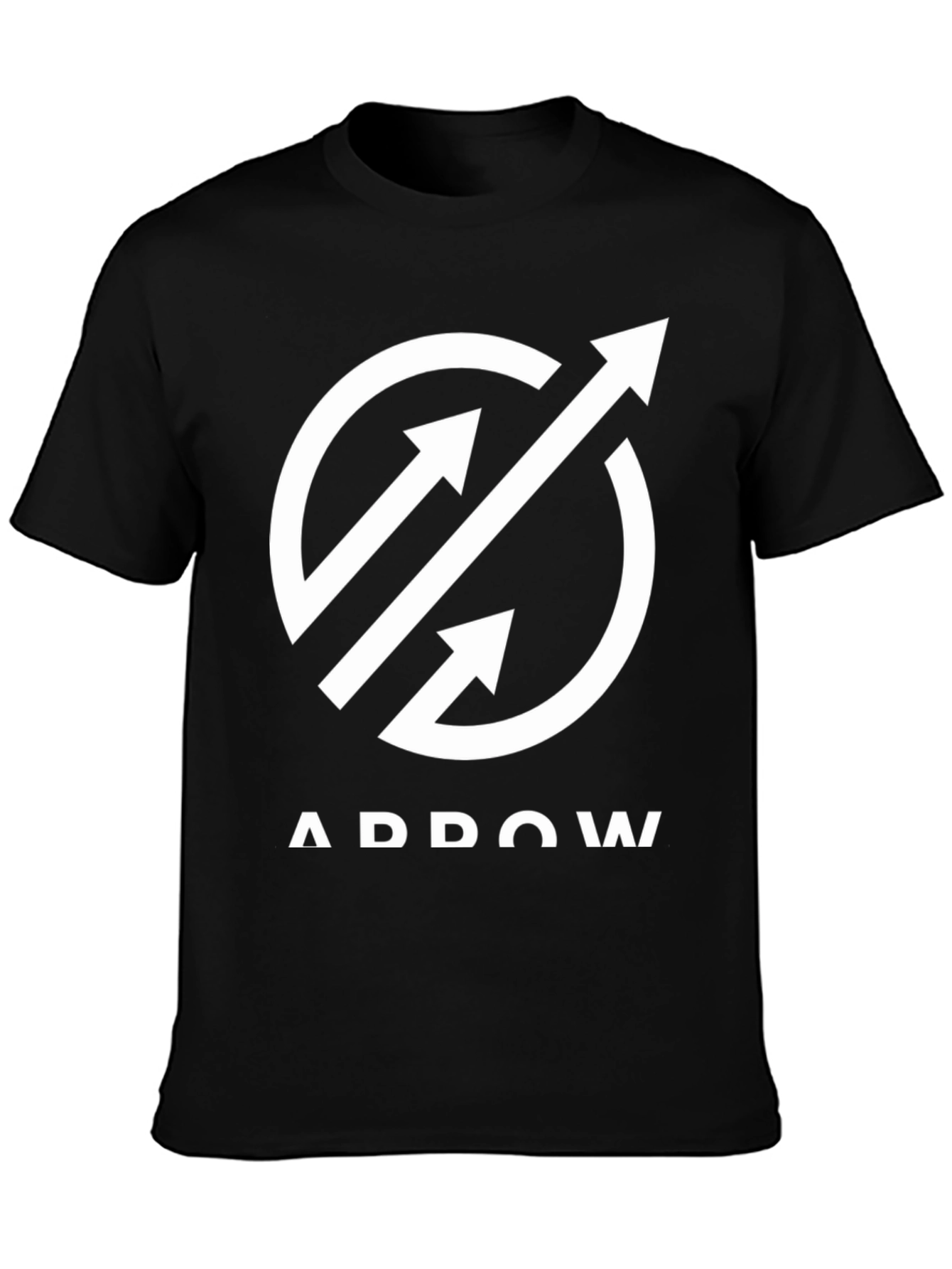 Arrow Graphic T-Shirt - Black - Casual Wear