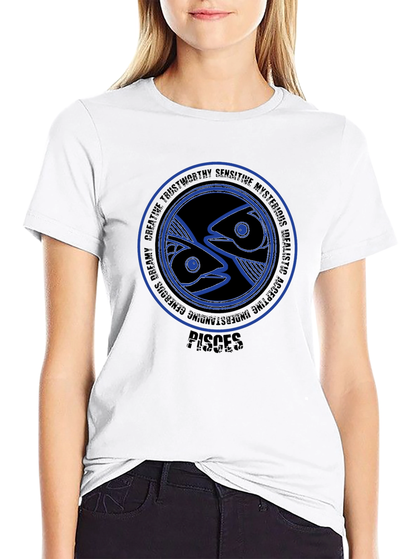 Pisces Zodiac T-Shirt - Creative Dreamy Trustworthy