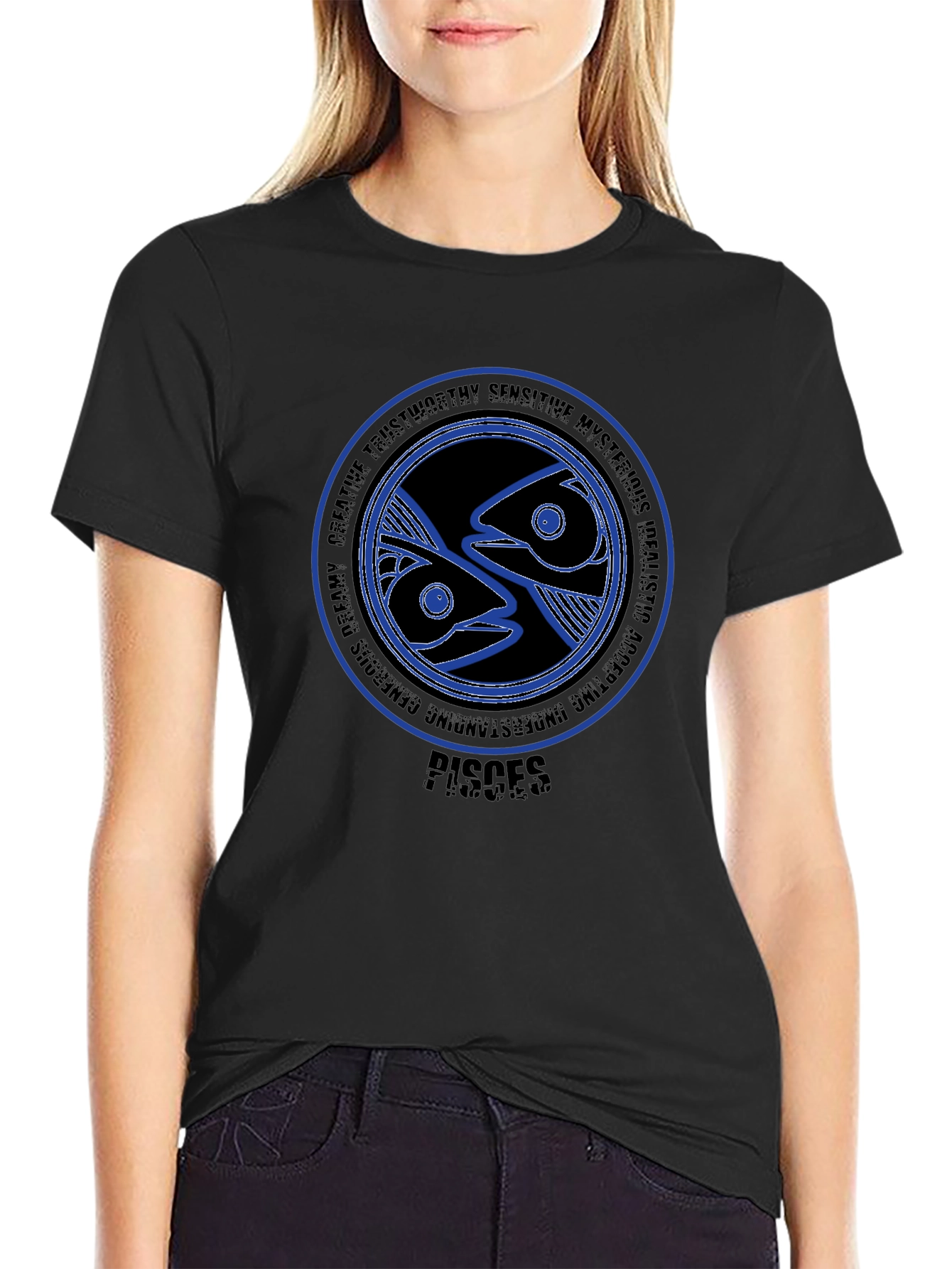 Pisces Zodiac T-Shirt - Creative Dreamy Trustworthy