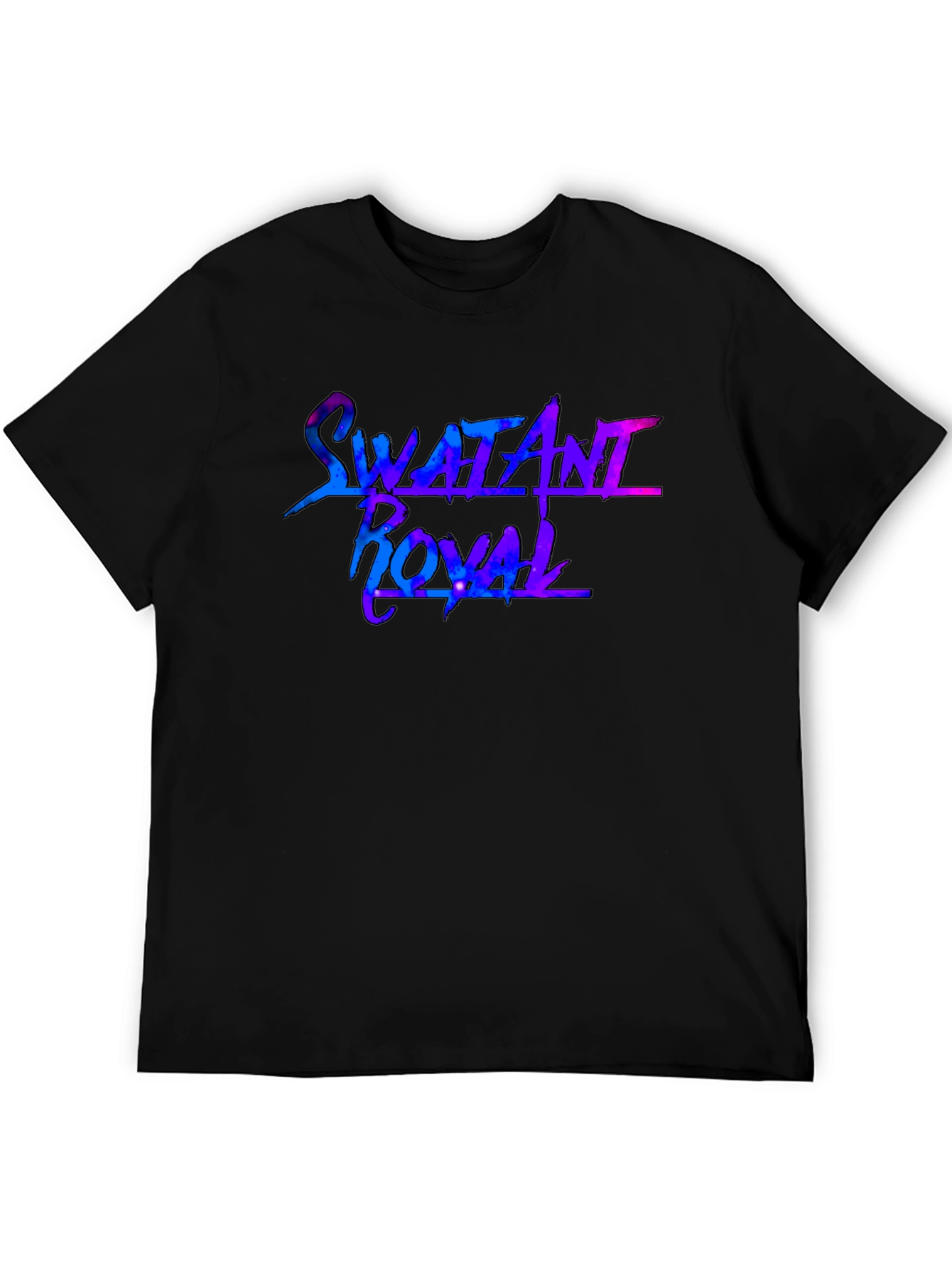 Swatani Royal Galaxy Graphic Black T-Shirt