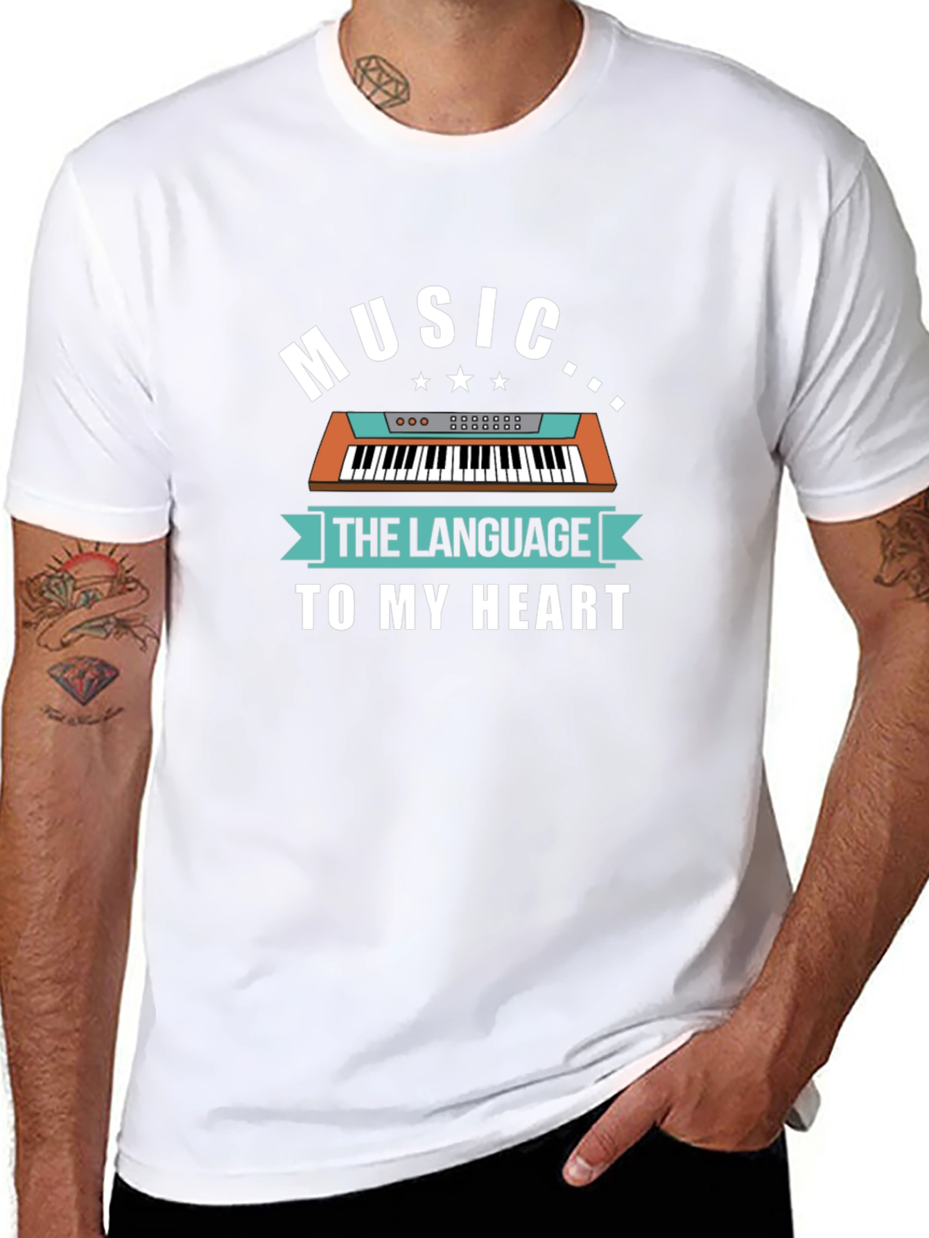 Music to My Heart Black Graphic Tee