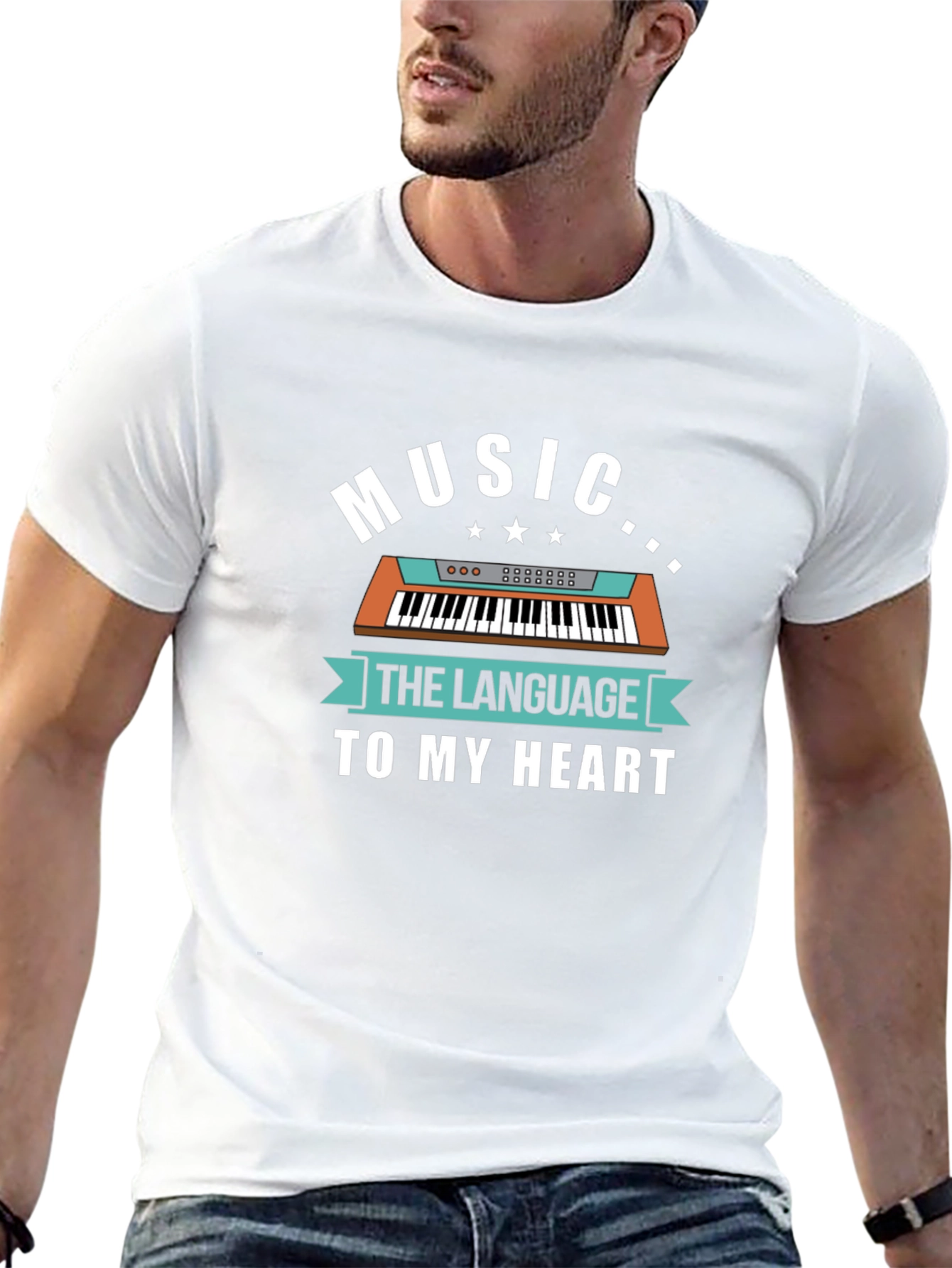 Music to My Heart Black Graphic Tee