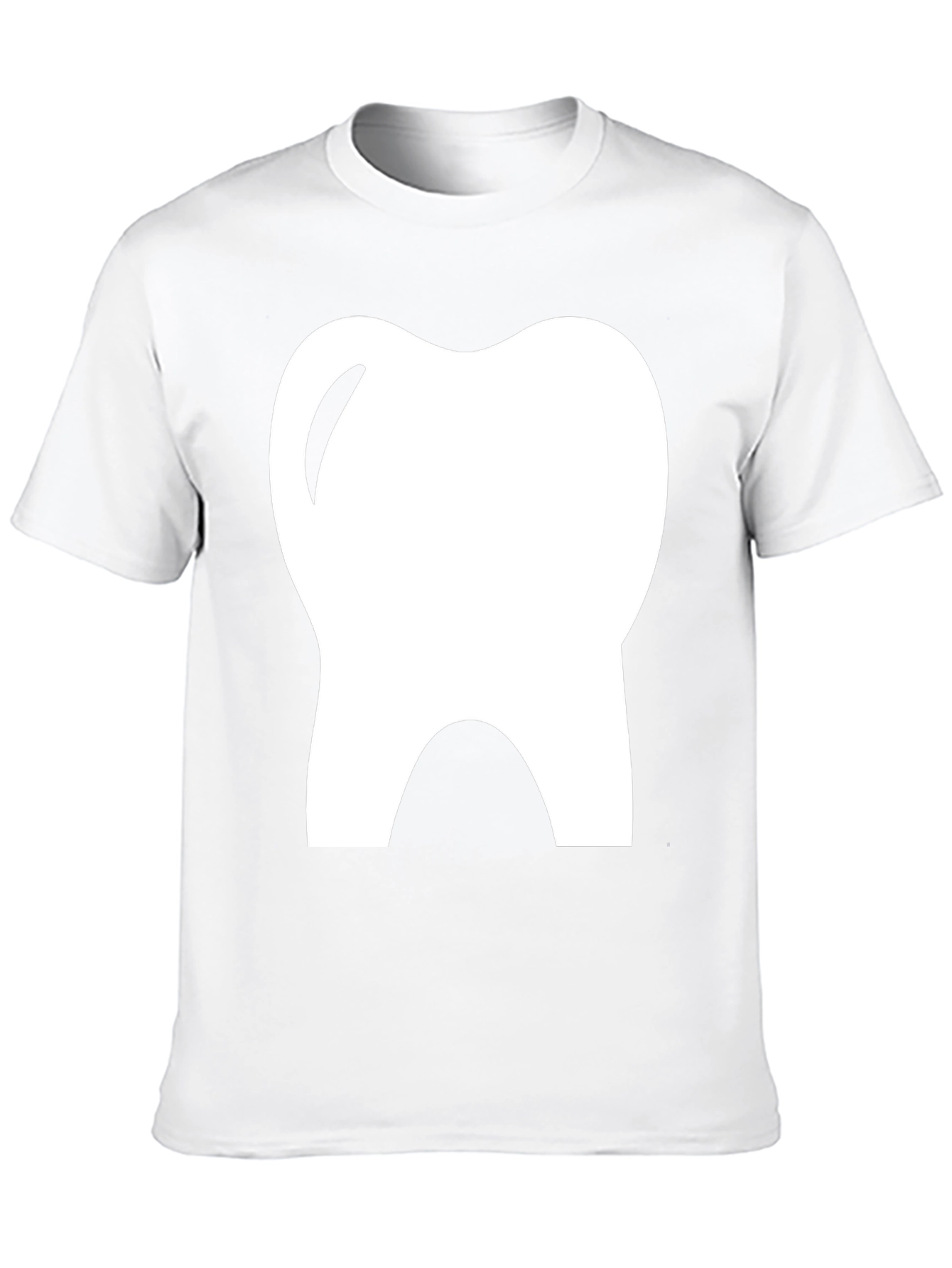 Dental Tooth Graphic Tee - Black Cotton T-Shirt