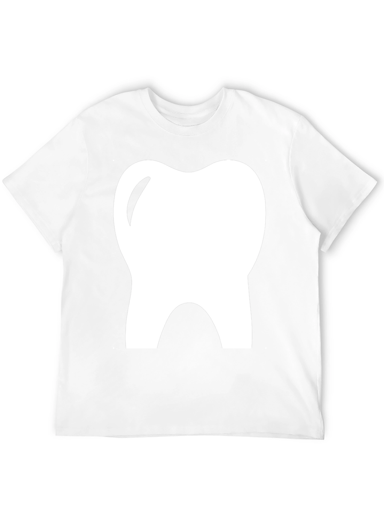 Dental Tooth Graphic Tee - Black Cotton T-Shirt