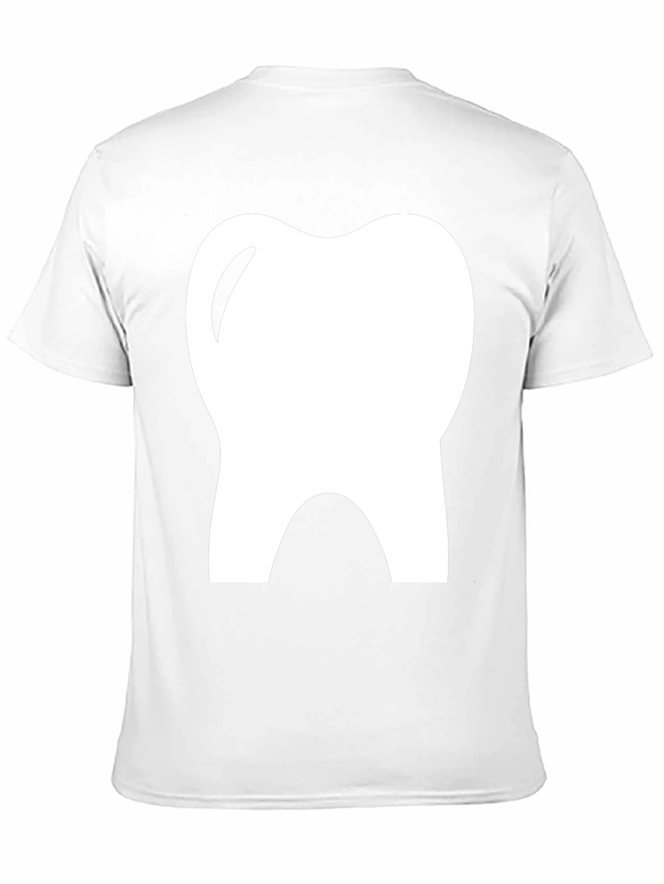 Dental Tooth Graphic Tee - Black Cotton T-Shirt