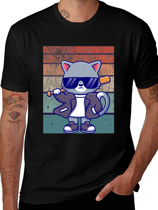 Cool Cat Baseball T-Shirt