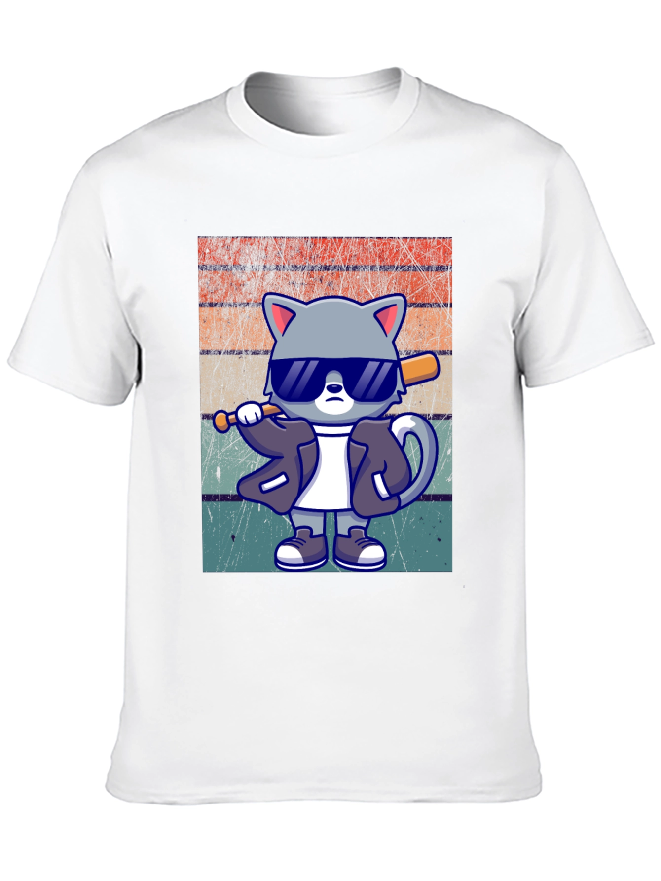 Cool Cat Baseball T-Shirt