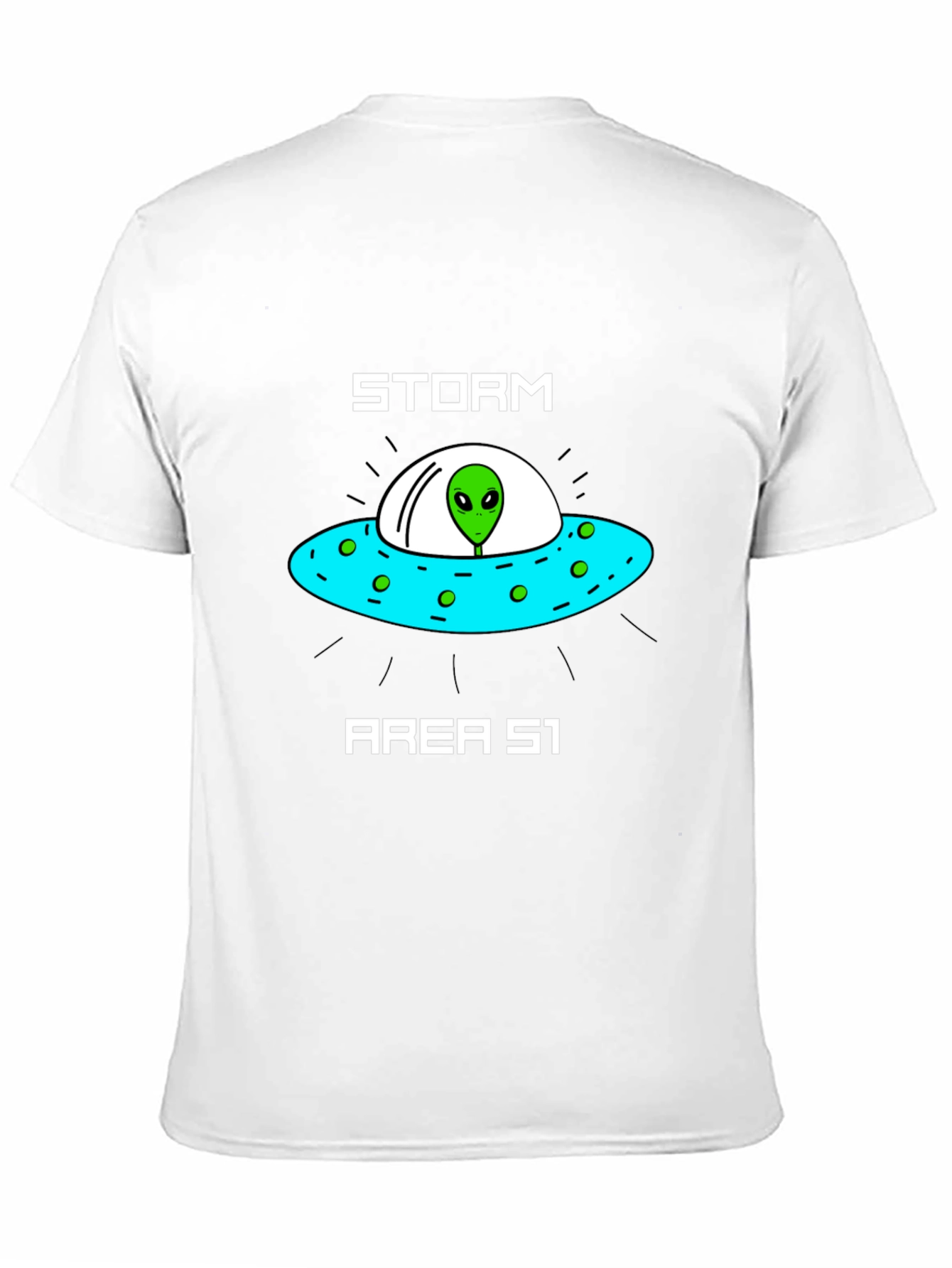 Storm Area 51 Alien UFO Graphic T-Shirt