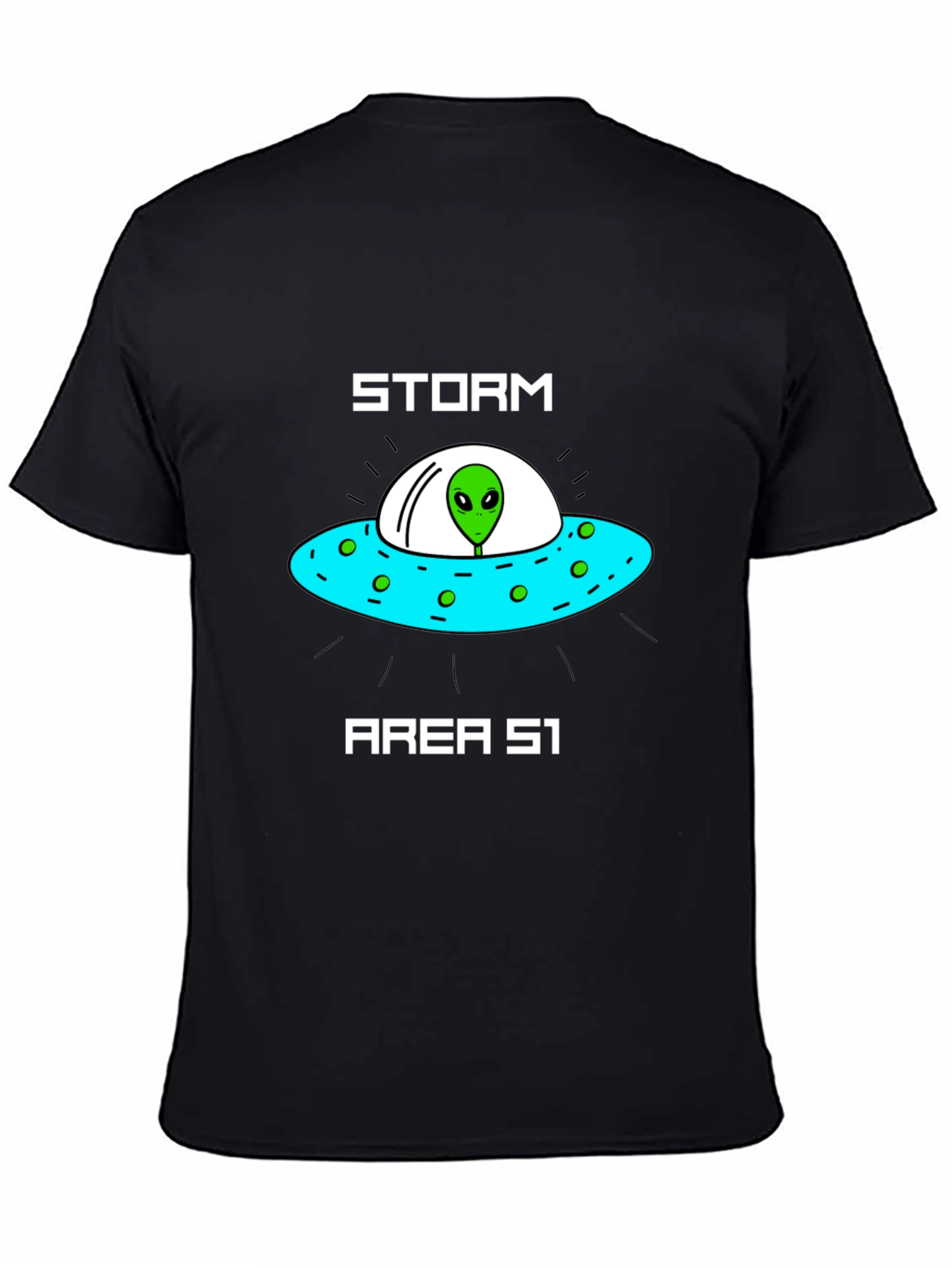 Storm Area 51 Alien UFO Graphic T-Shirt