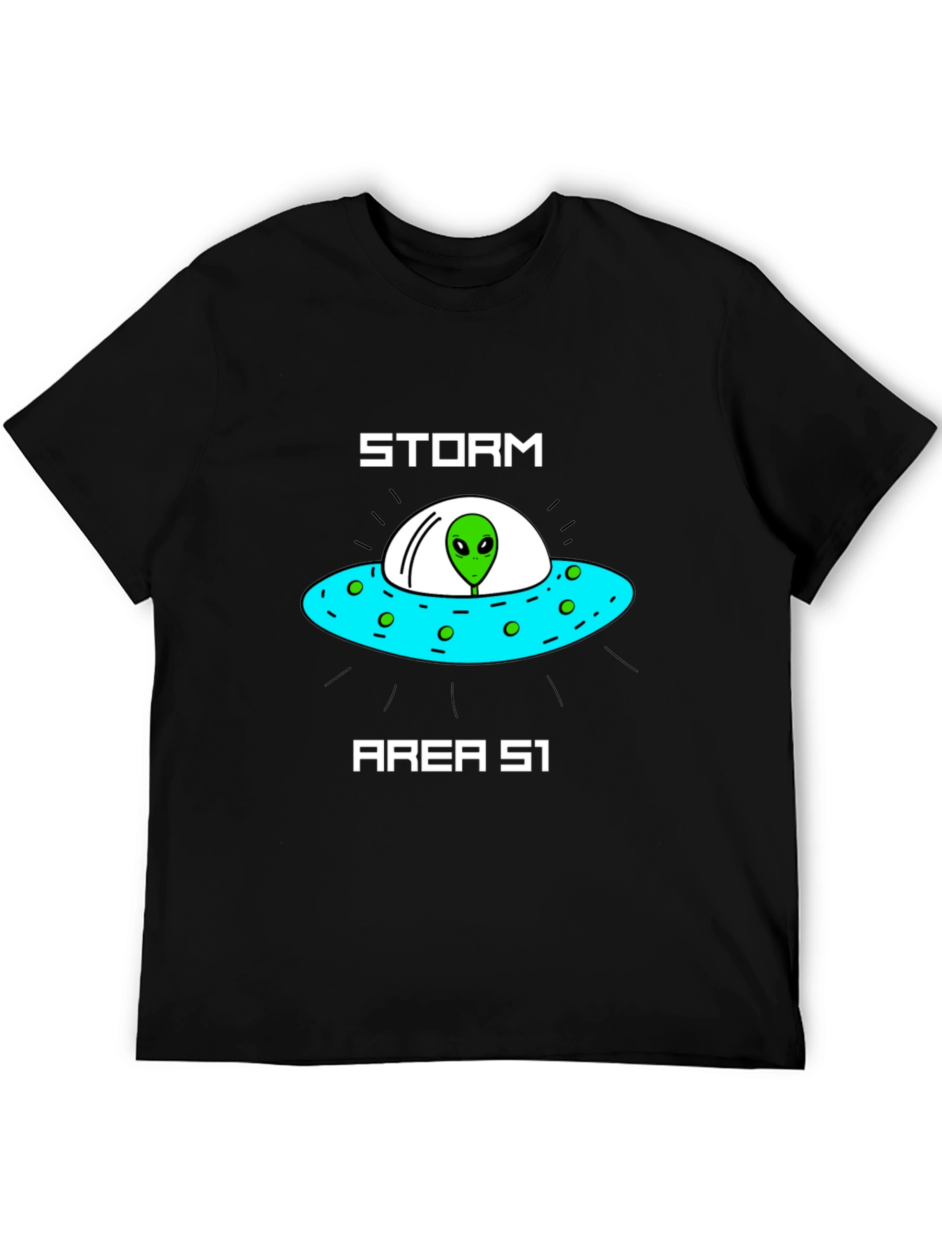 Storm Area 51 Alien UFO Graphic T-Shirt