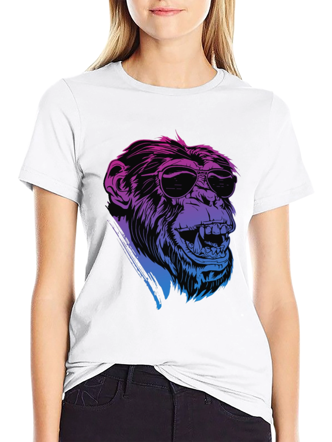 Cool Ape Graphic Tee - Retro Style