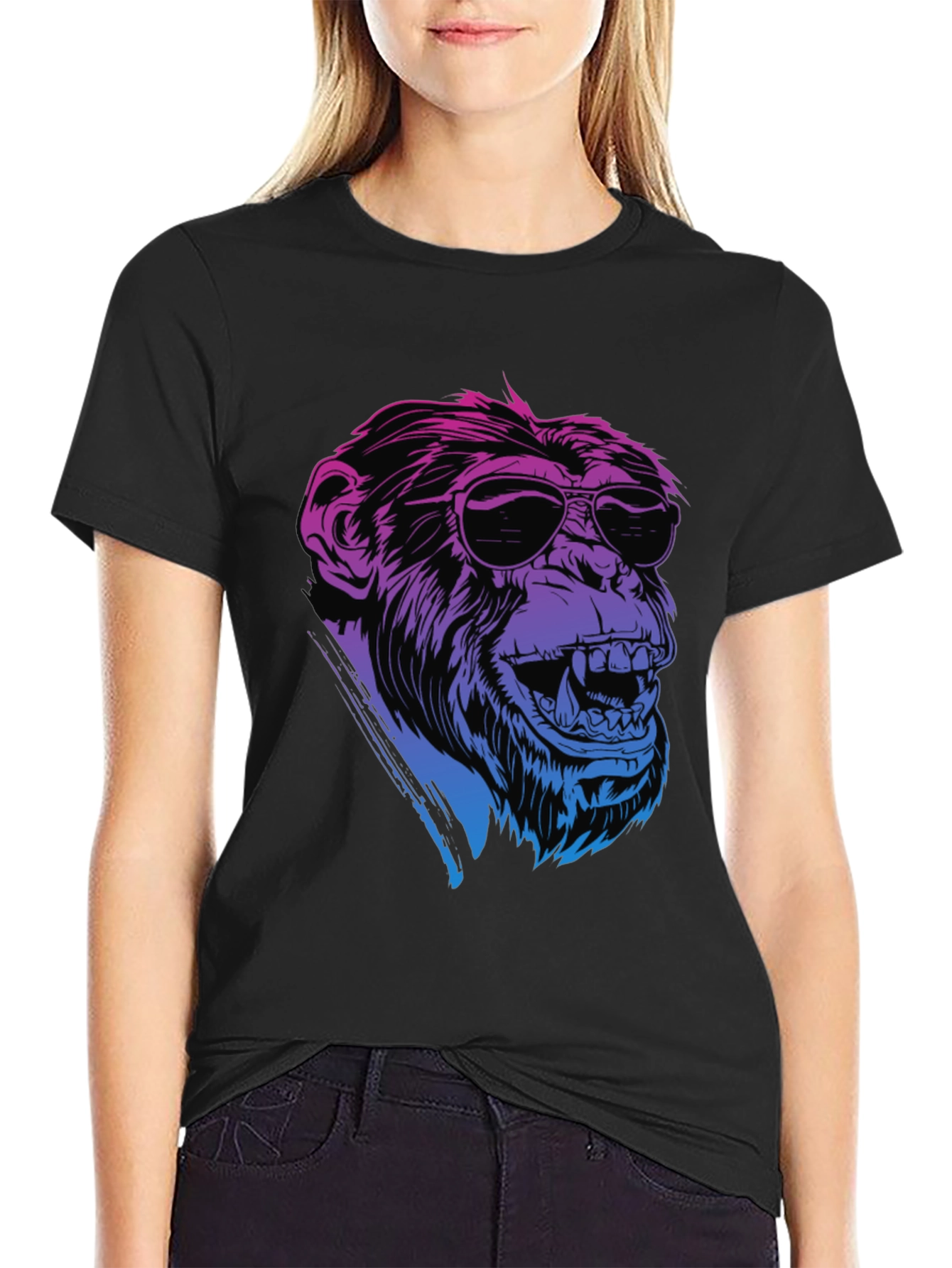 Cool Ape Graphic Tee - Retro Style