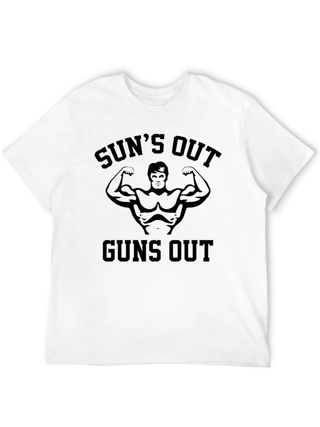Suns Out Guns Out Graphic Tee - Black T-Shirt