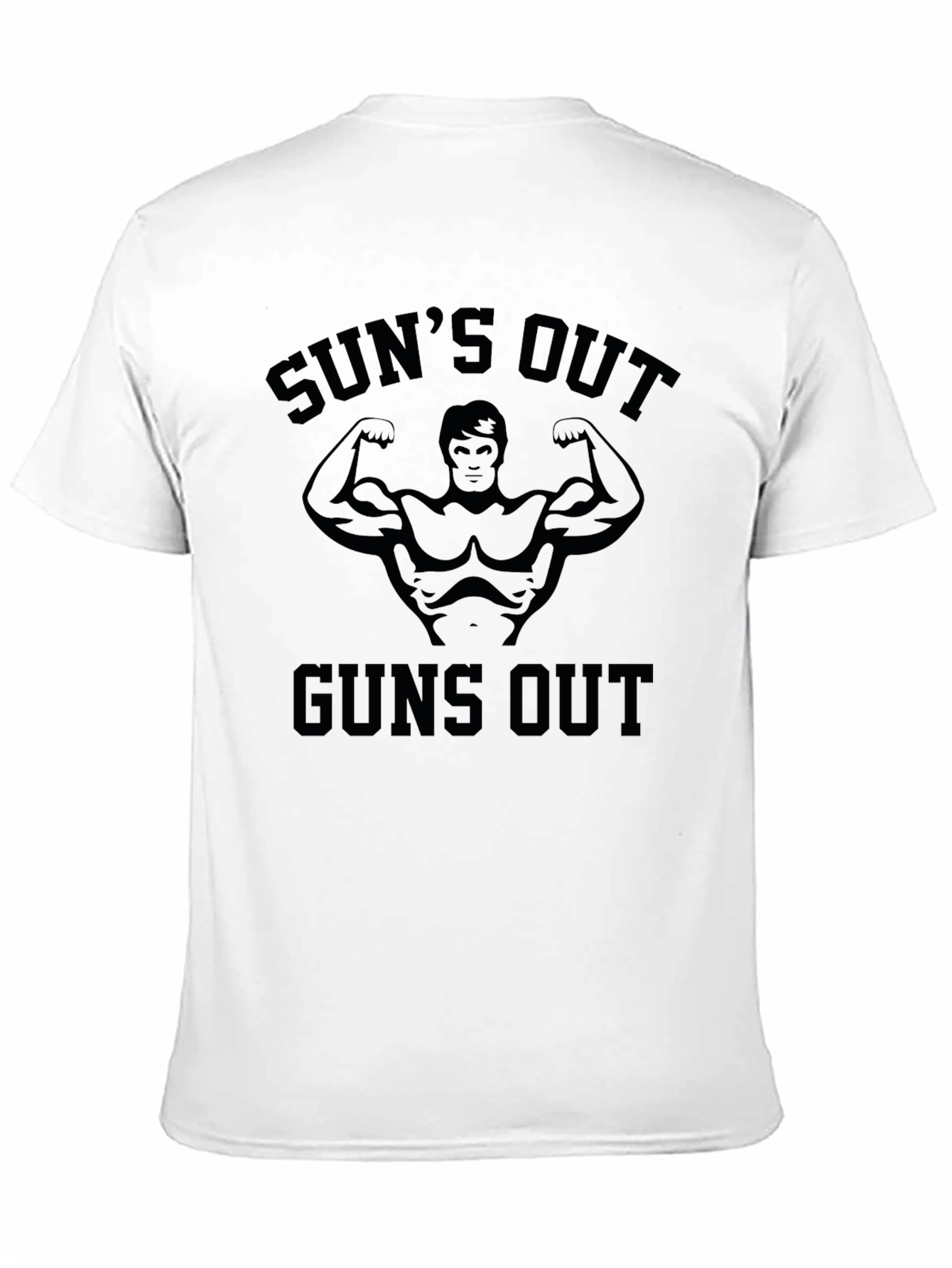 Suns Out Guns Out Graphic Tee - Black T-Shirt