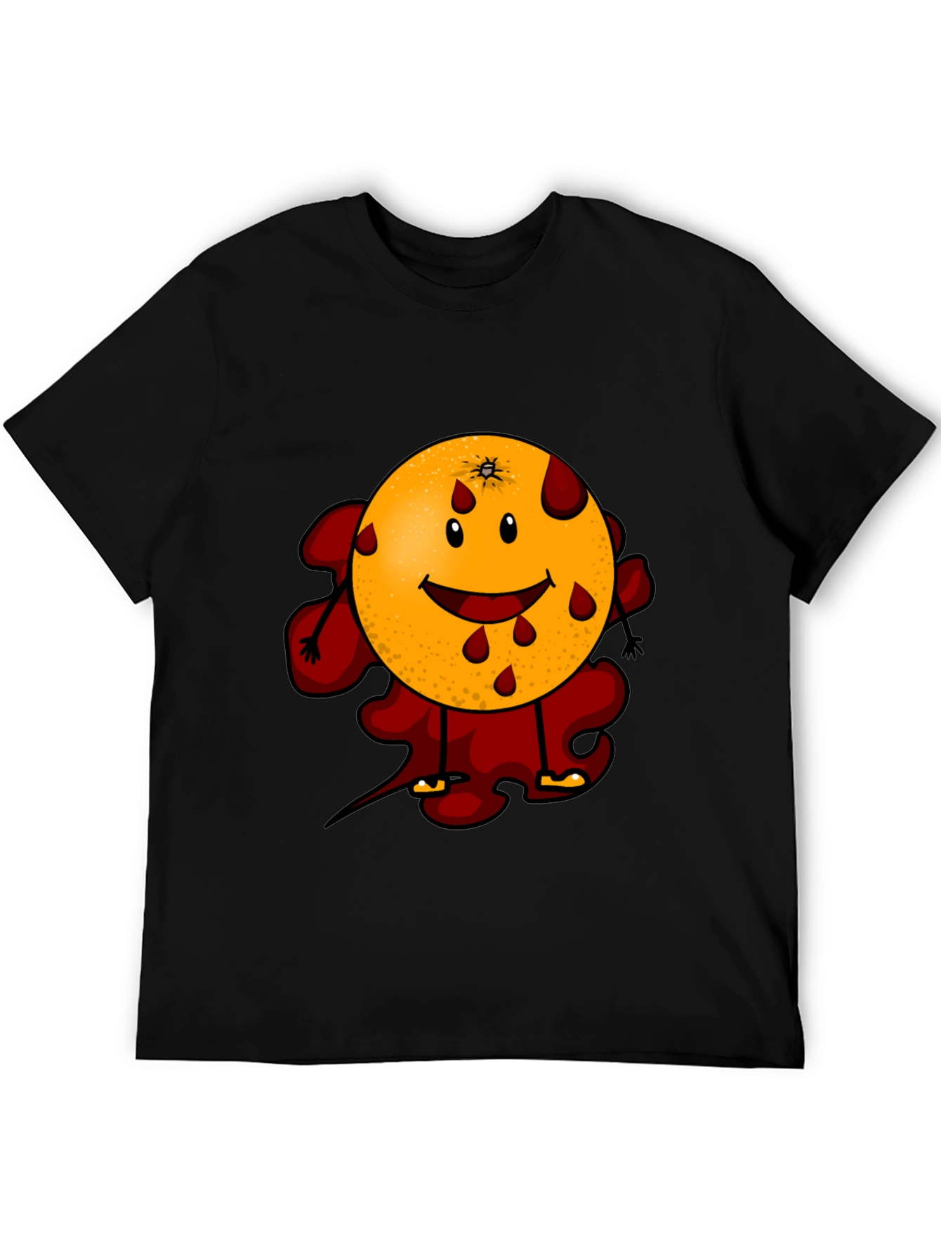 Bloody Orange Graphic Tee - Black