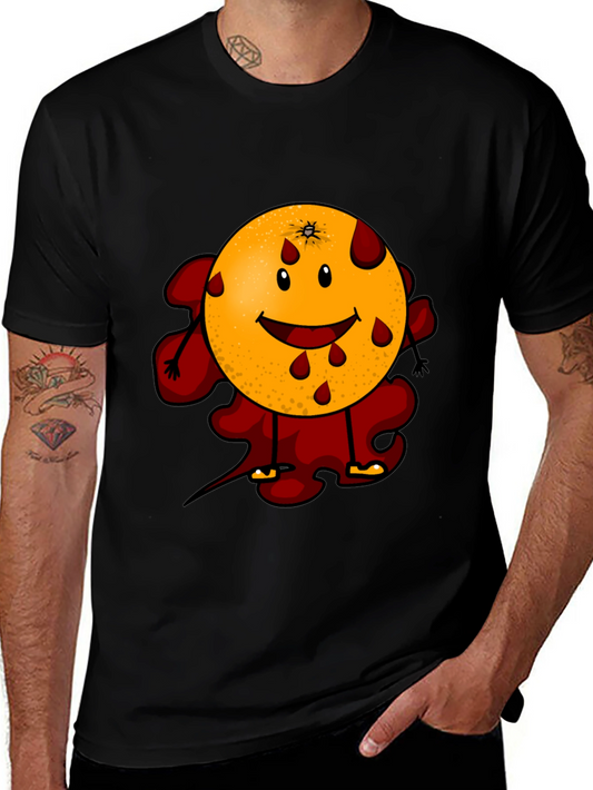 Bloody Orange Graphic Tee - Black