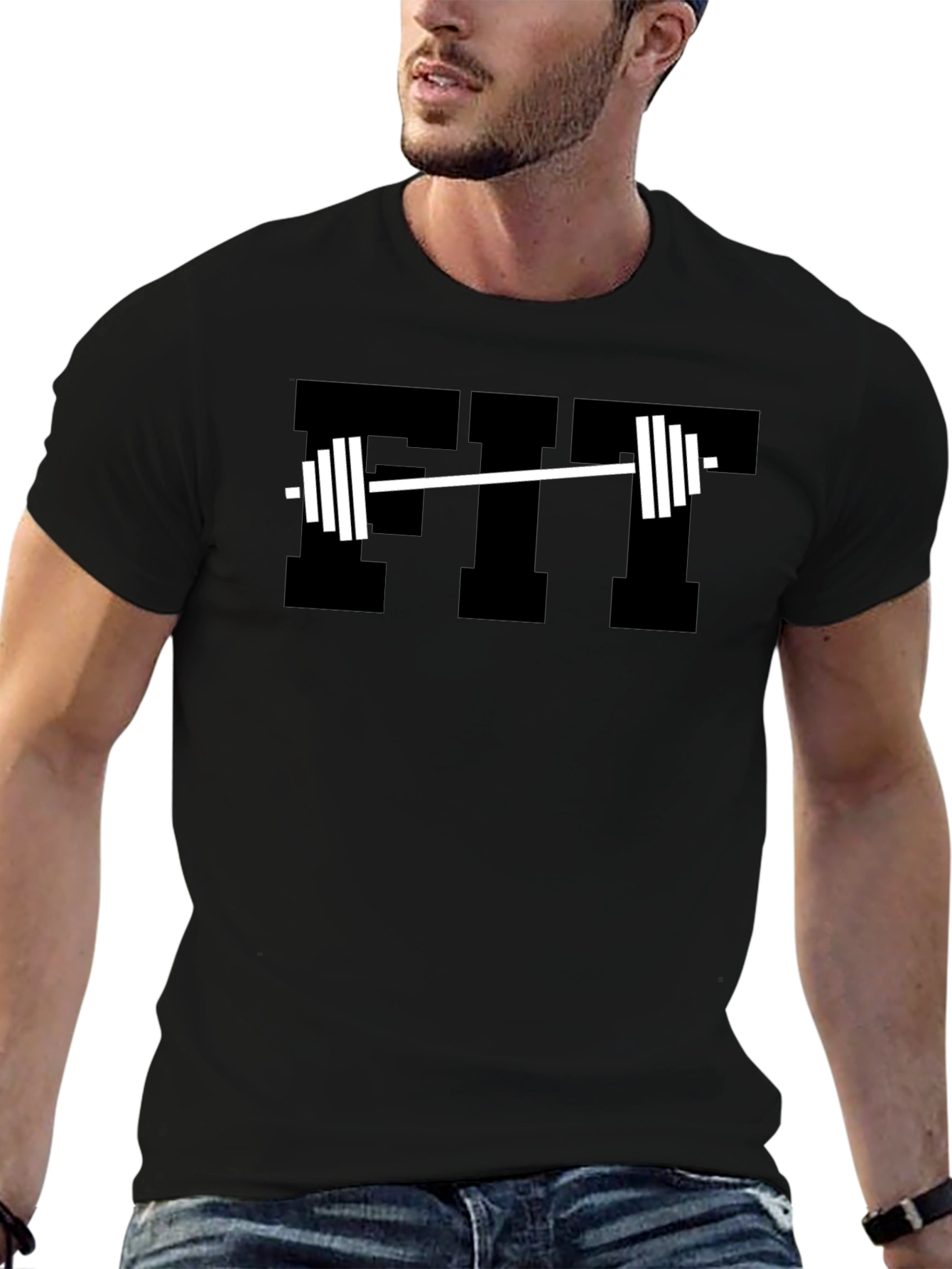 FIT Weightlifting Black T-Shirt