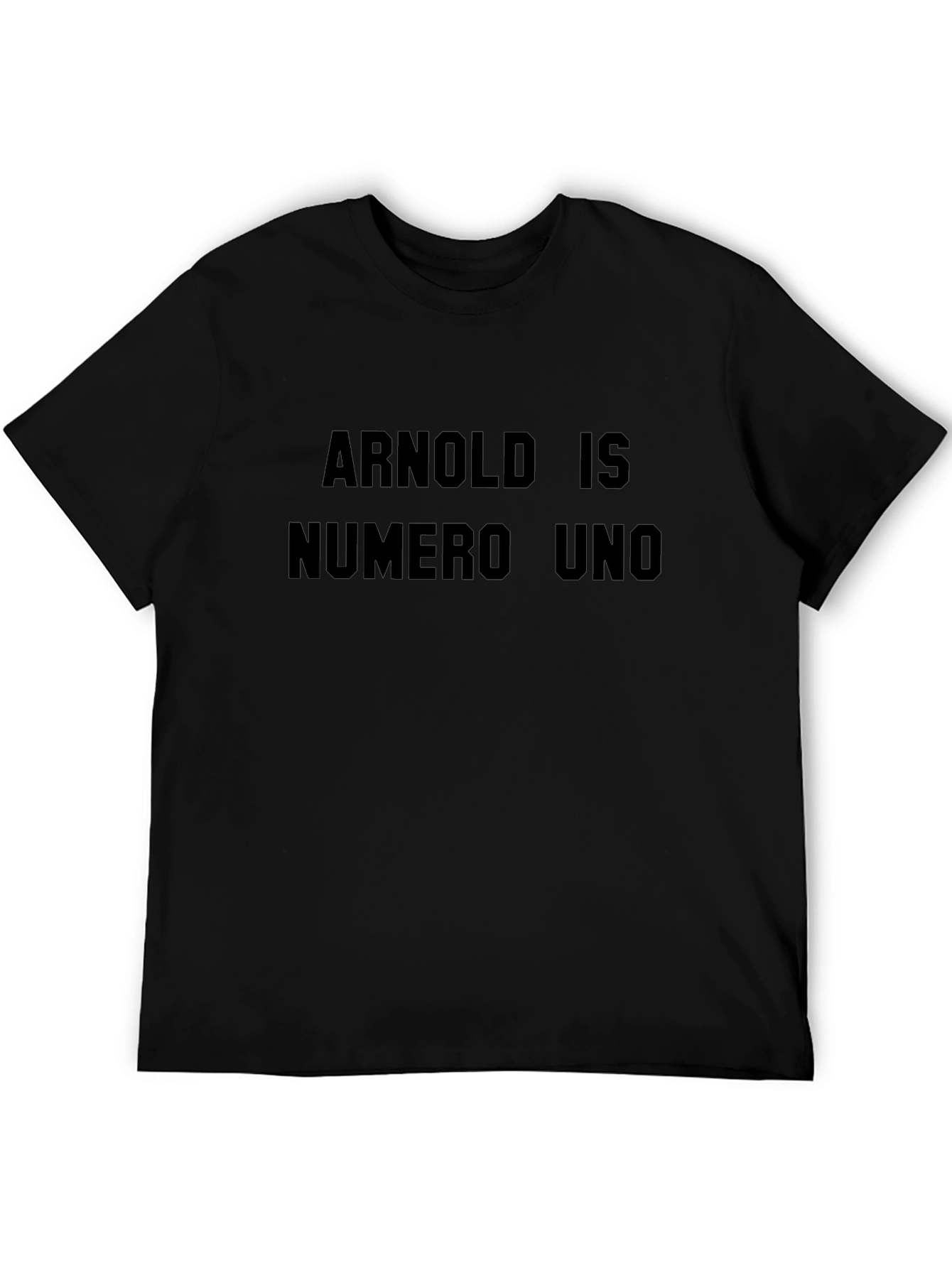 Arnold Is Numero Uno Black Graphic Tee