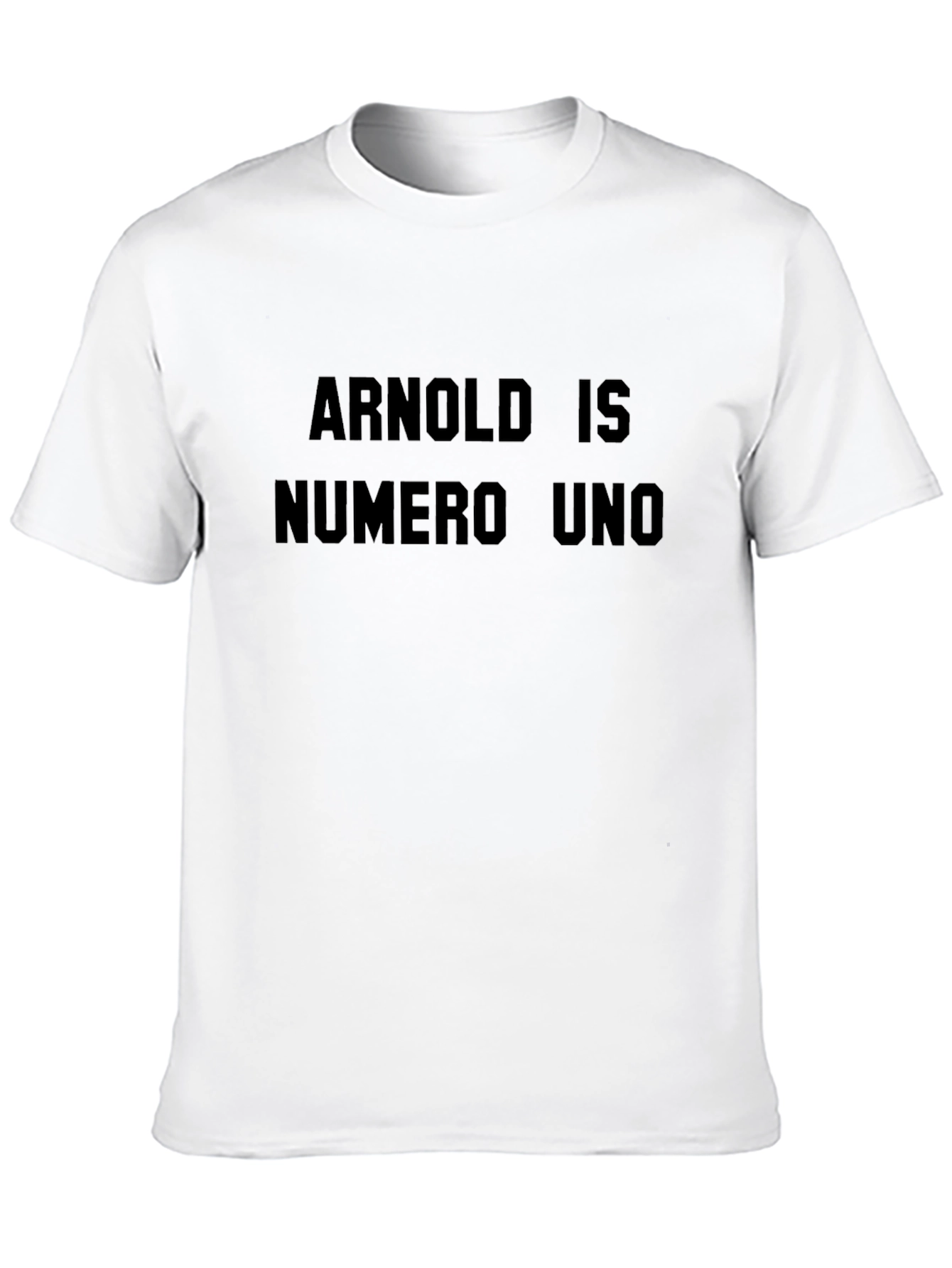Arnold Is Numero Uno Black Graphic Tee