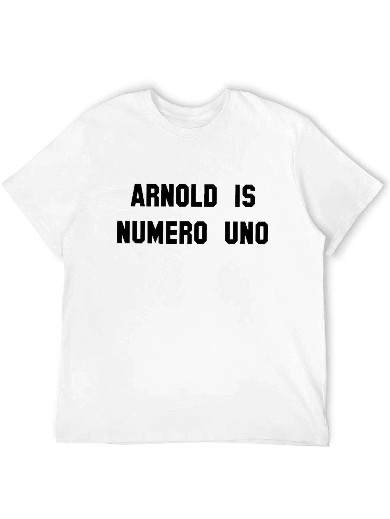Arnold Is Numero Uno Black Graphic Tee
