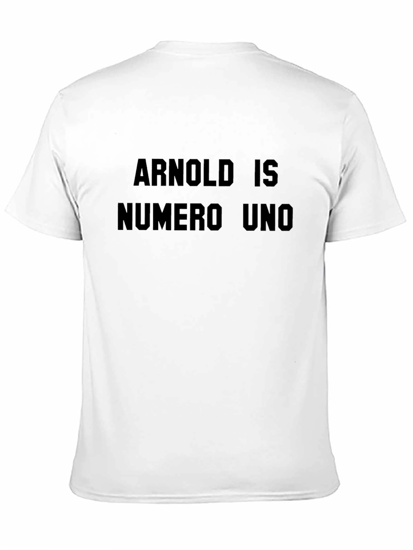 Arnold Is Numero Uno Black Graphic Tee