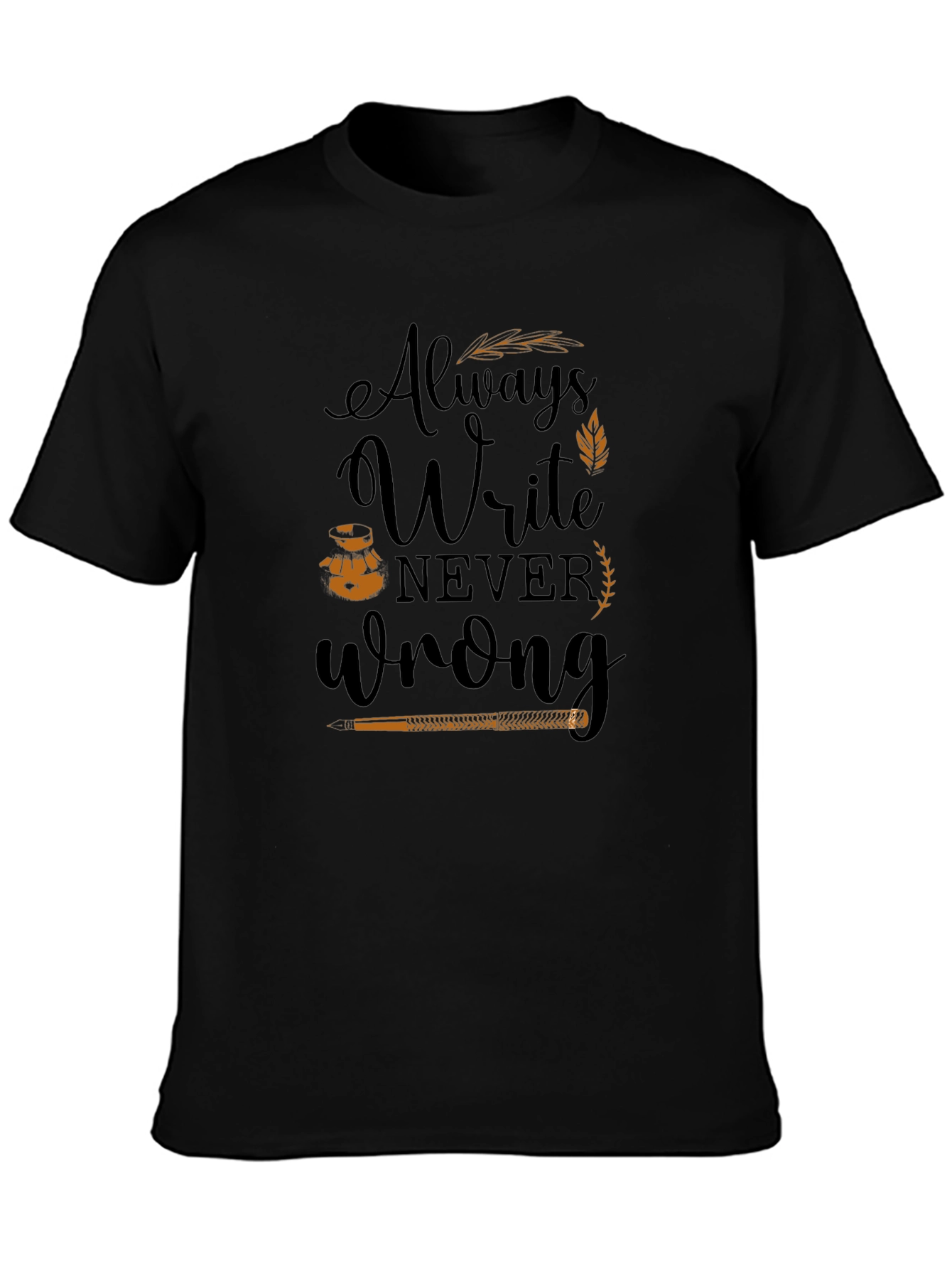 Always Write Graphic Tee - Black