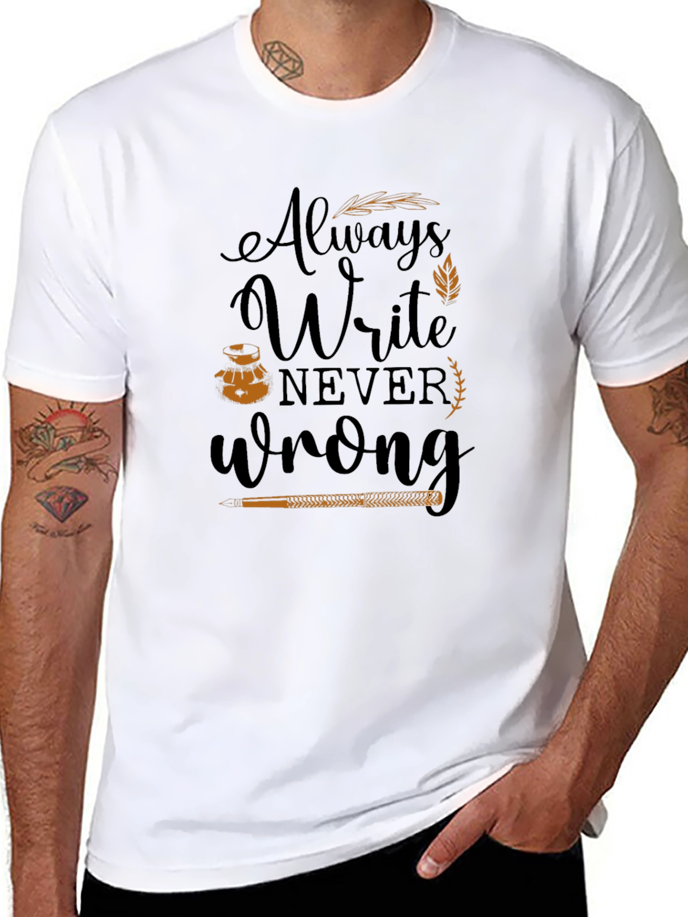 Always Write Graphic Tee - Black